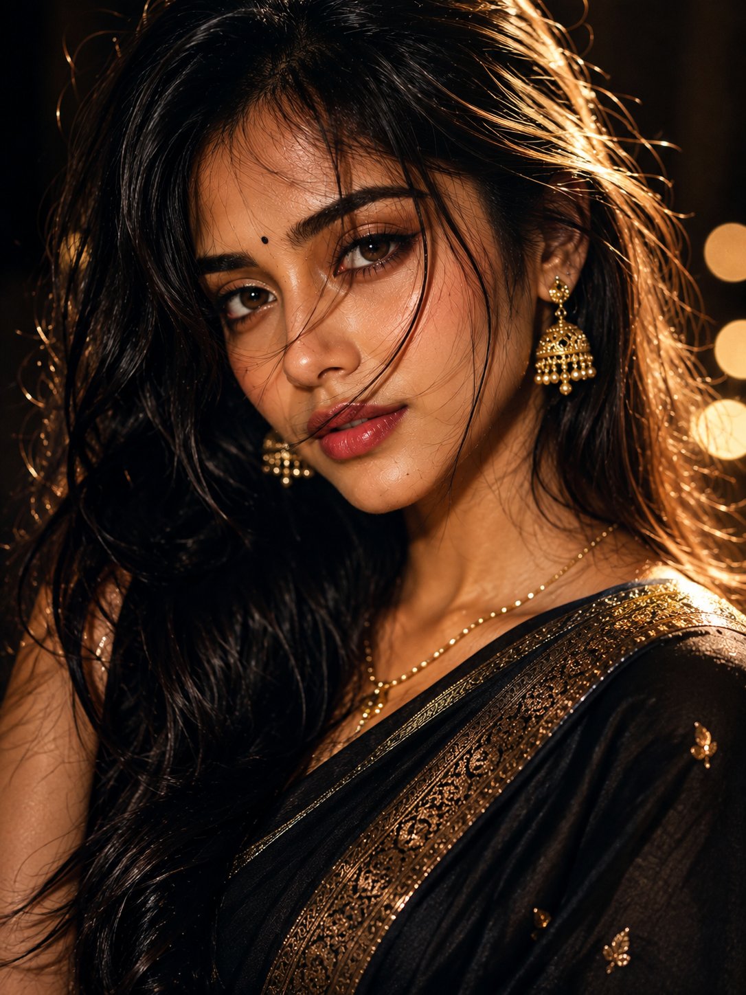 Glamorous Indian Woman Beauty Portrait — AI image prompt — GPT Image 2 — Portrait, Realistic - 2