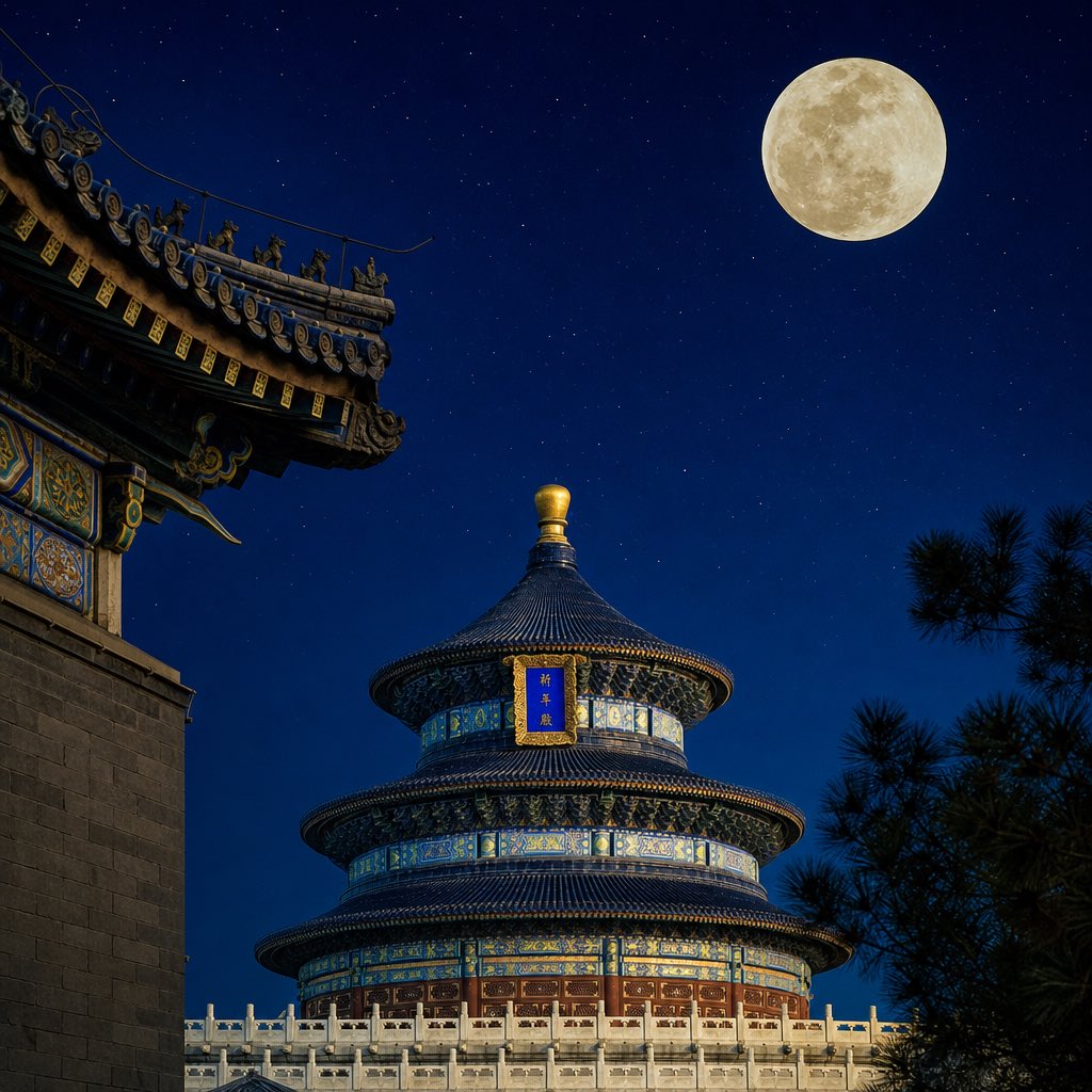 救世主剪影与庙宇之月 — AI image prompt — GPT Image 2 — Landscape, Architecture, Cinematic - 3