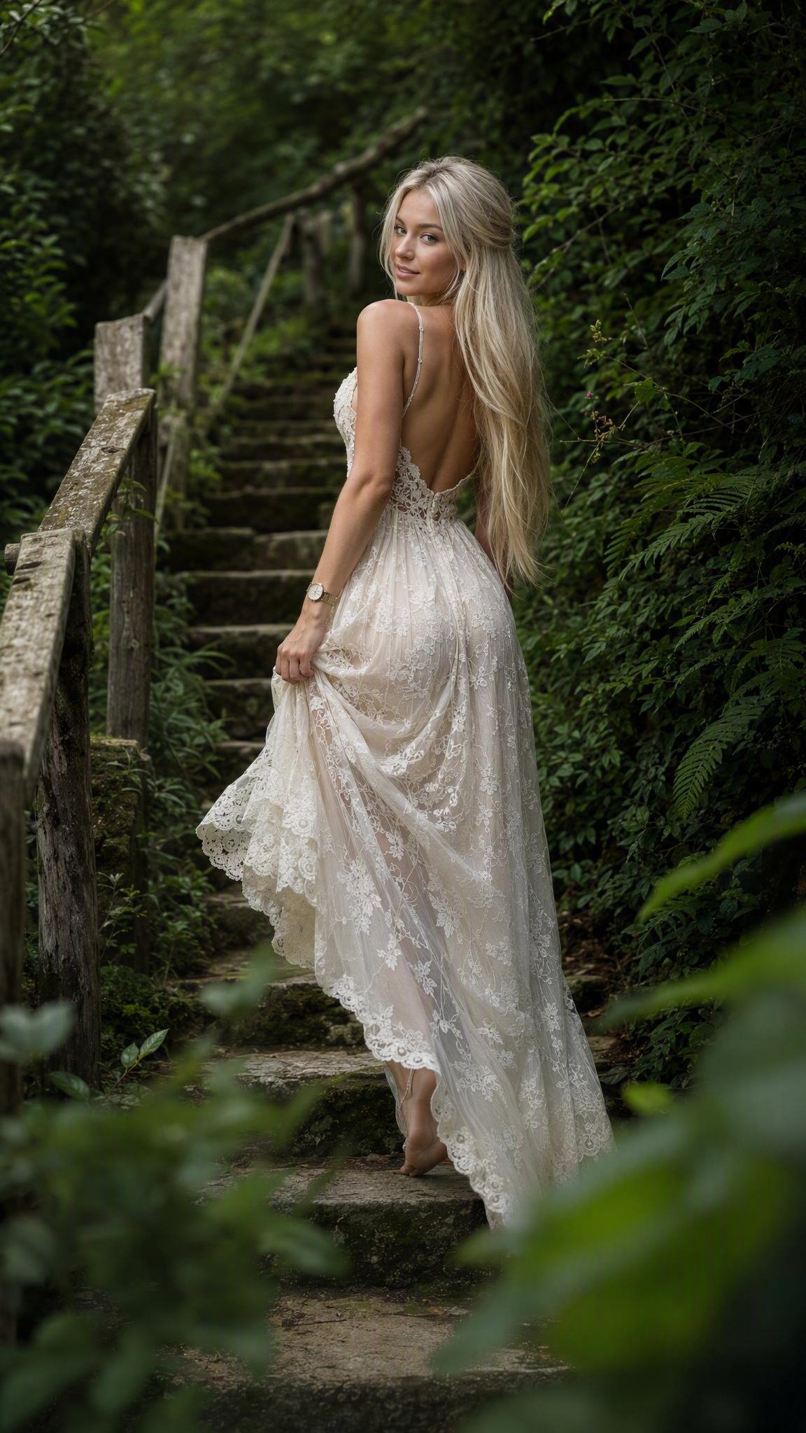 숲속 정원의 우아한 에디토리얼 워크 — AI image prompt — GPT Image 2 — Fashion, Cinematic, Ethereal - 2