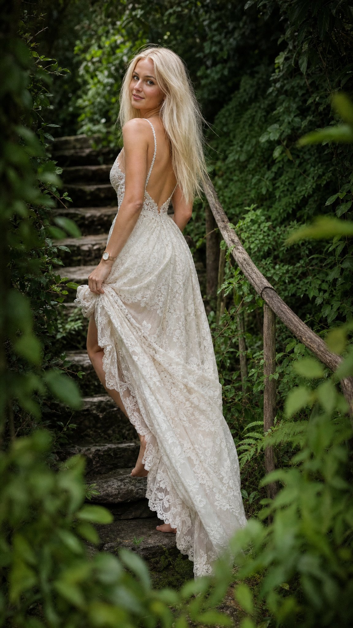 숲속 정원의 우아한 에디토리얼 워크 — AI image prompt — GPT Image 2 — Fashion, Cinematic, Ethereal - 4