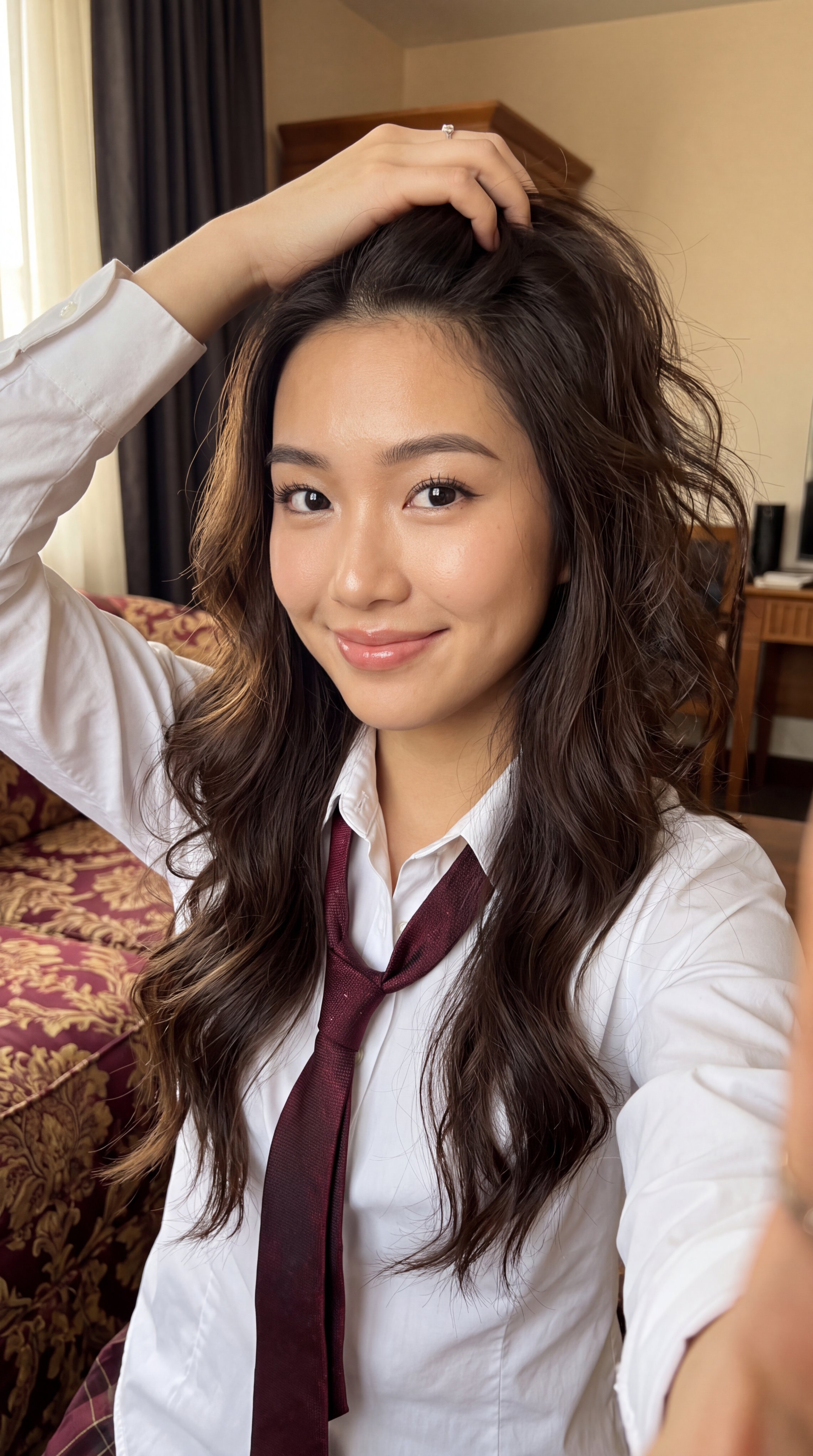 Selfie Portrait of Young Woman — AI image prompt — Nano Banana — Portrait, Realistic, Cinematic - 2