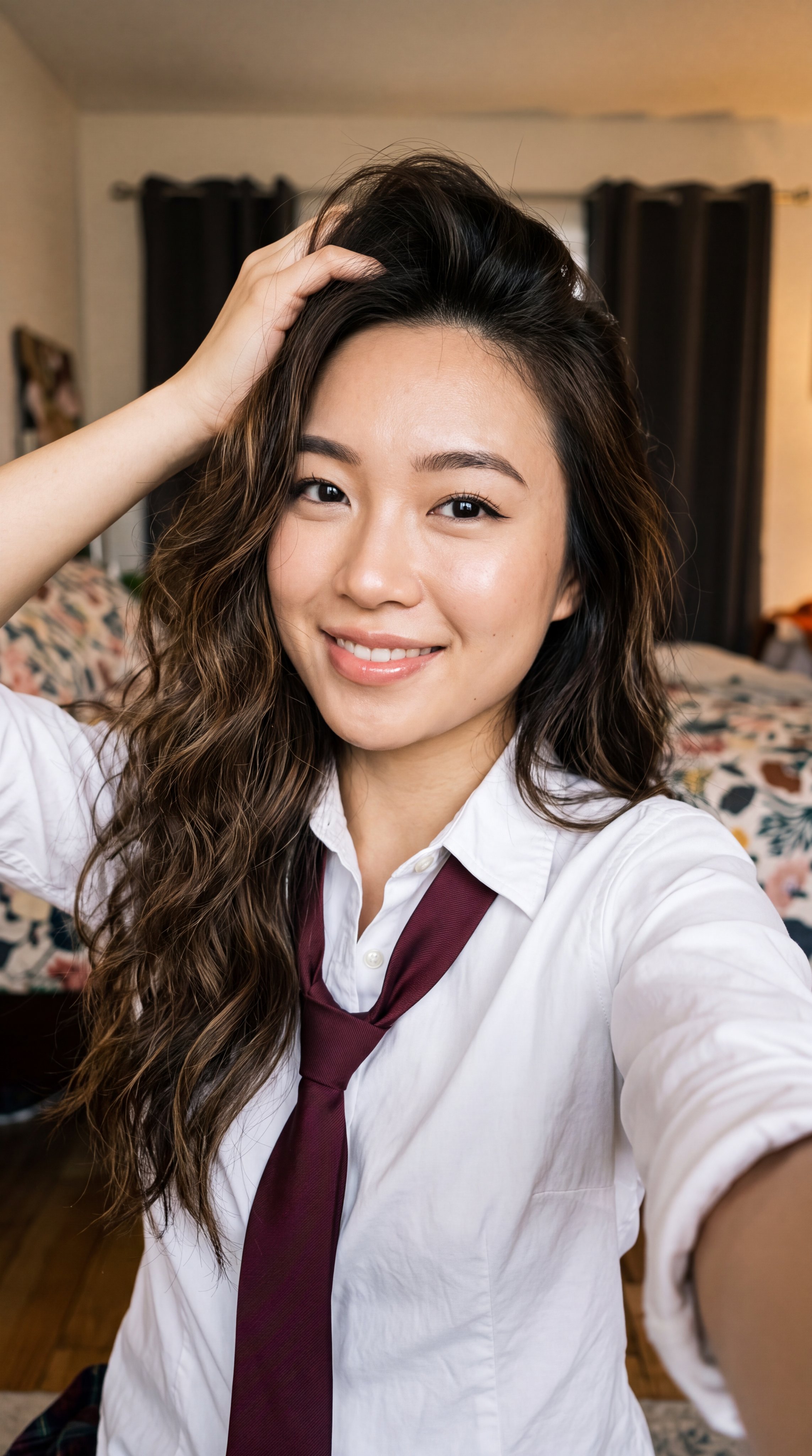 Selfie Portrait of Young Woman — AI image prompt — Nano Banana — Portrait, Realistic, Cinematic - 4