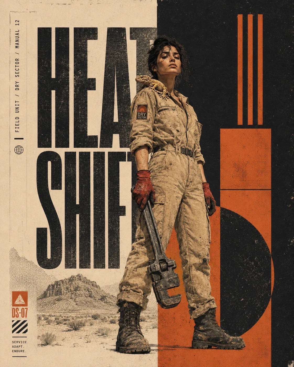 에디토리얼 콜라주 포스터 디자인 — AI image prompt — GPT Image 2 — Poster, Typography - 3