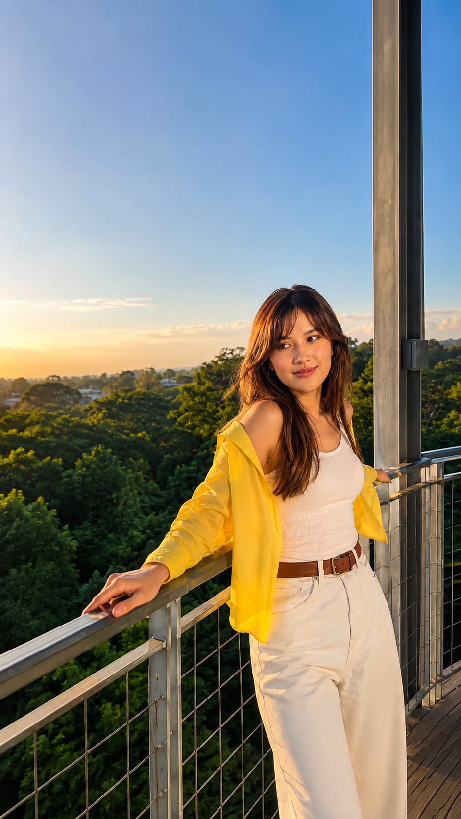 Amateur Sunlit Portrait with Yellow Jacket — AI image prompt — GPT Image 2 — Portrait, Realistic