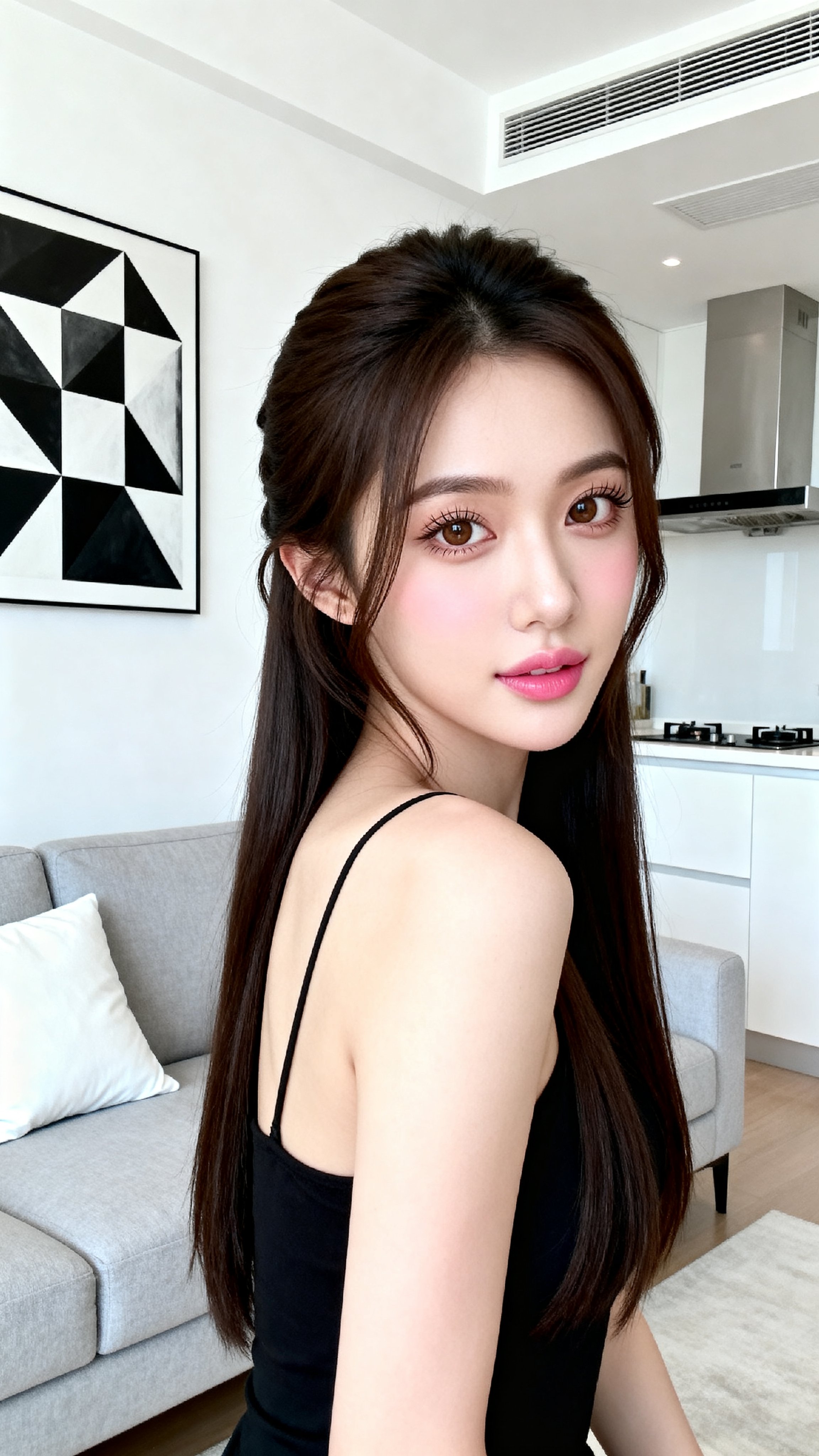 Young woman portrait in modern apartment — AI image prompt — Seedream 5 — Portrait, Cinematic - 3