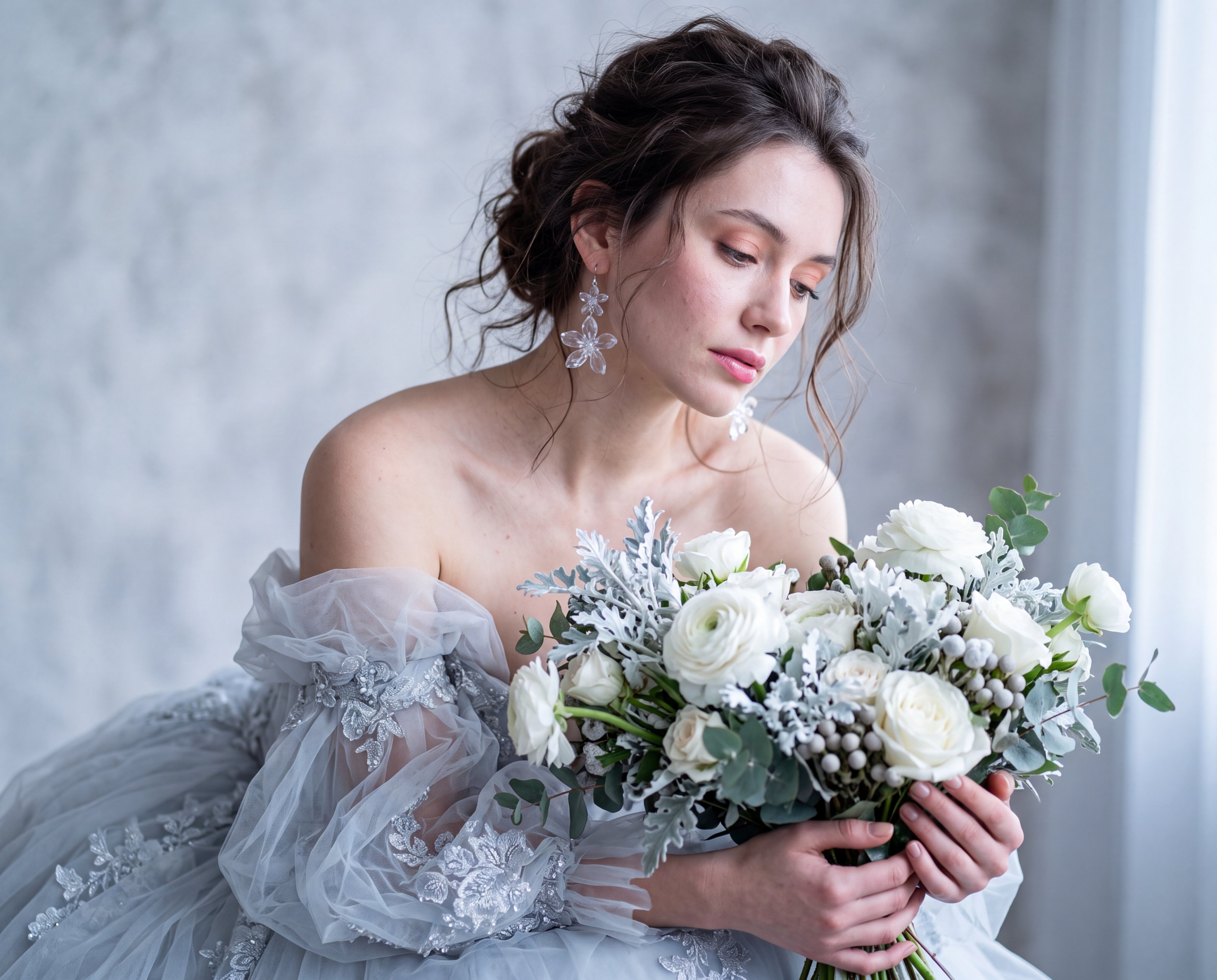 Ethereal Winter Portrait with Tulle Dress — AI image prompt — Nano Banana — Character, Portrait, Realistic - 3
