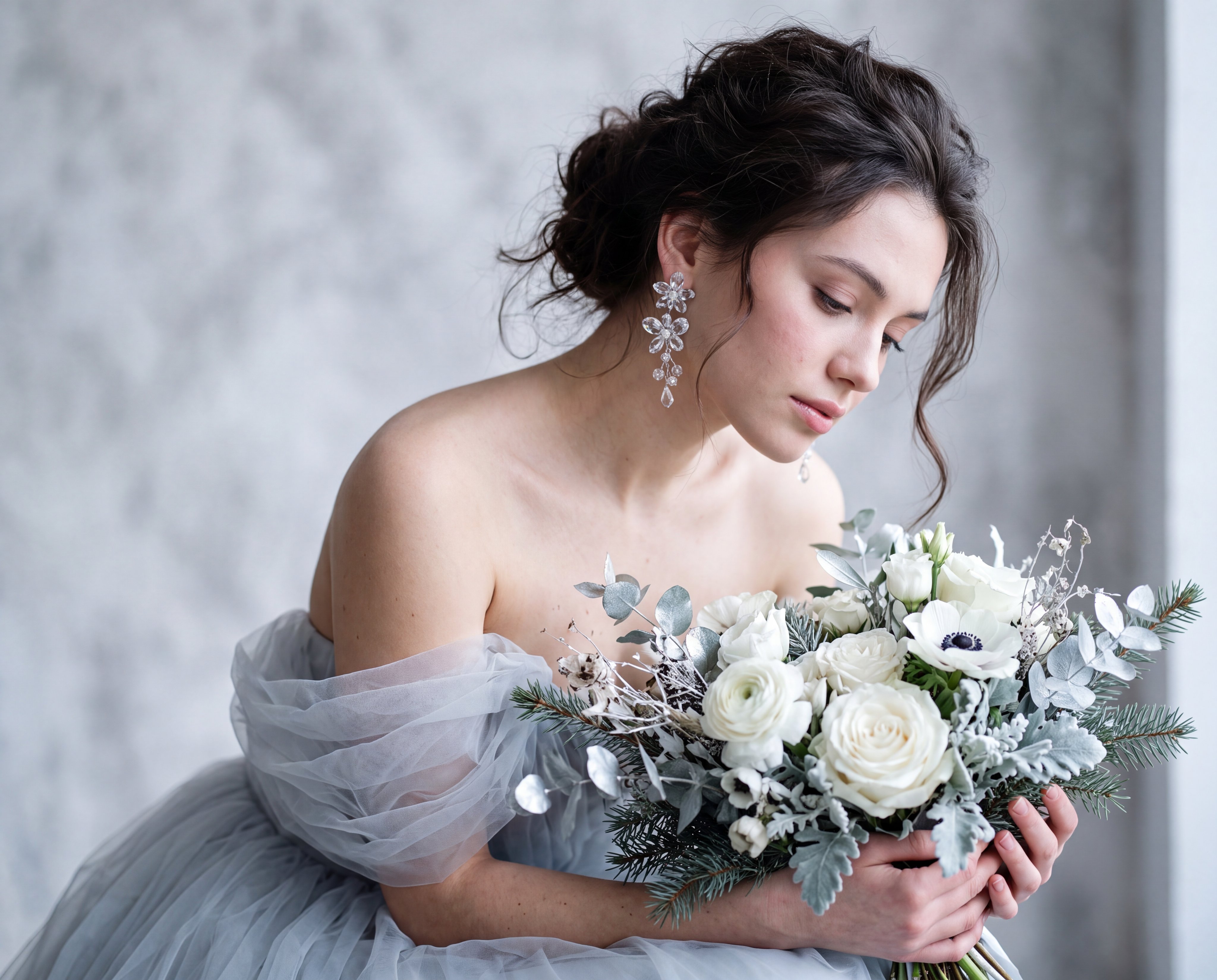 Ethereal Winter Portrait with Tulle Dress — AI image prompt — Nano Banana — Character, Portrait, Realistic - 4