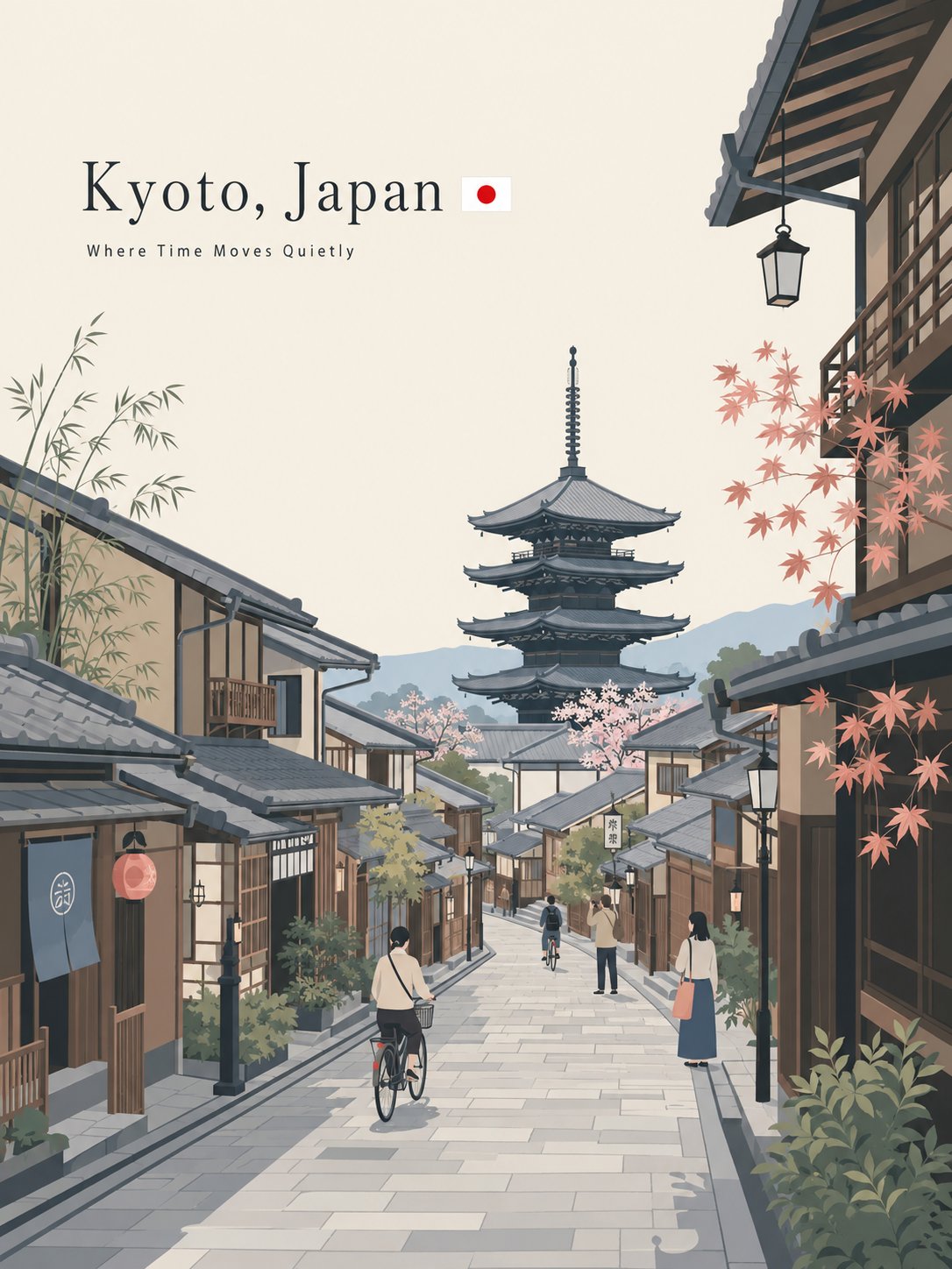ミニマルなフラットベクター旅行ポスター — AI image prompt — GPT Image 2 — Minimalist, Poster - 3