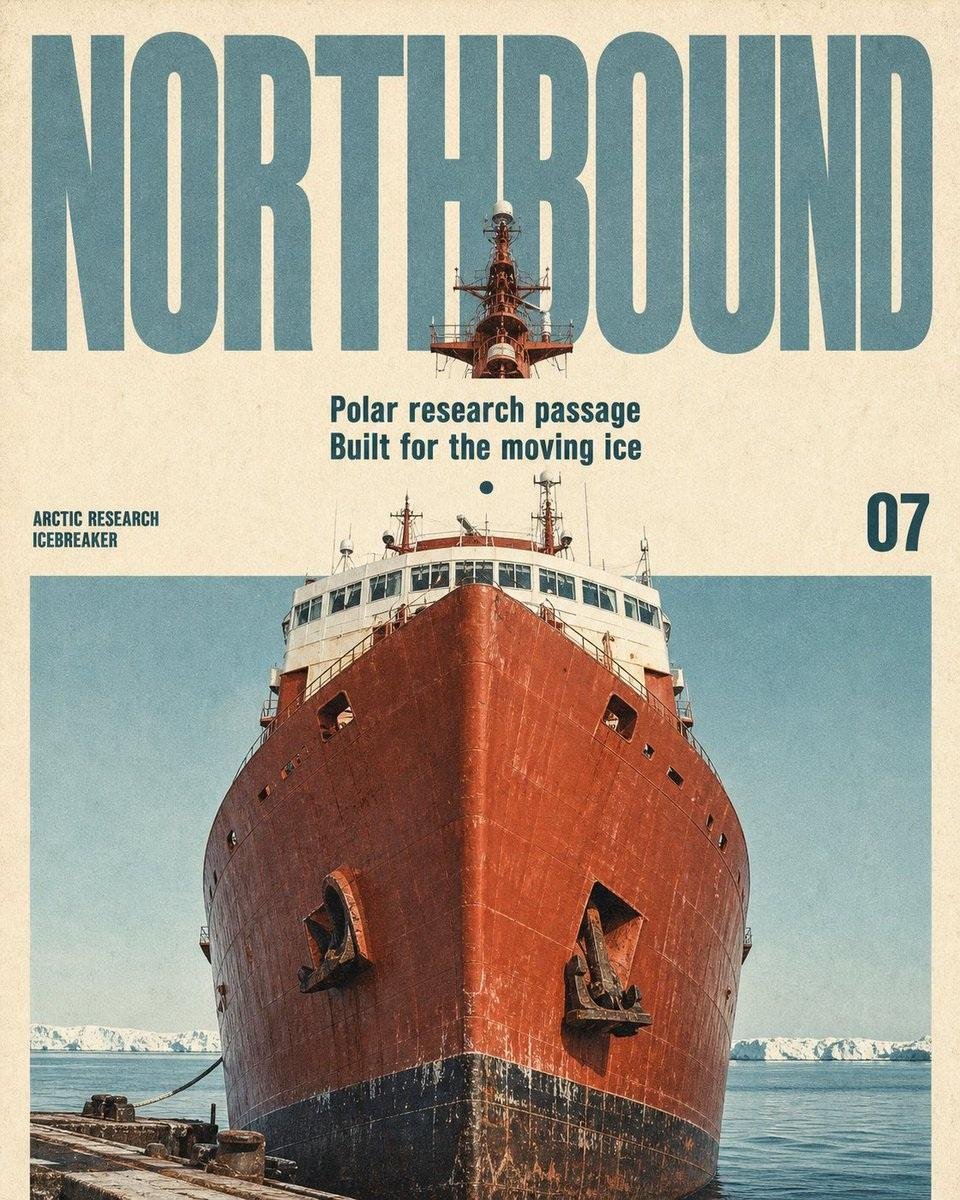 1960年代から1970年代のミッドセンチュリーの交通・工学出版物に着想を得た、ヴィンテージ調エディトリアル旅行雑誌ポスターを作成せよ。記念碑的な[SUBJECT]をメインの写真被写体として、劇的なロ — AI image prompt — GPT Image 2