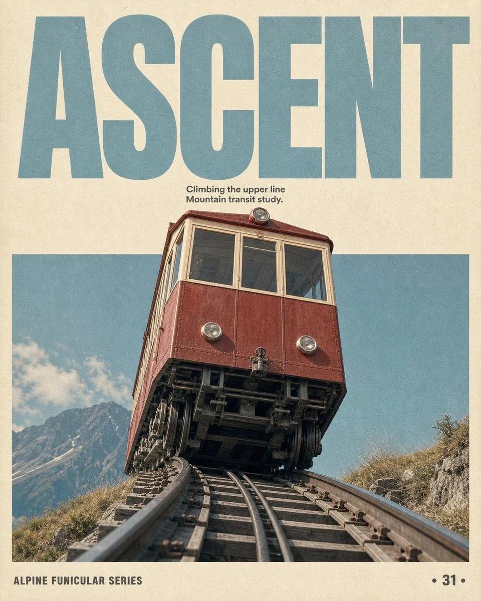빈티지 여행 잡지 에디토리얼 포스터 — AI image prompt — GPT Image 2 — Vintage, Poster - 2
