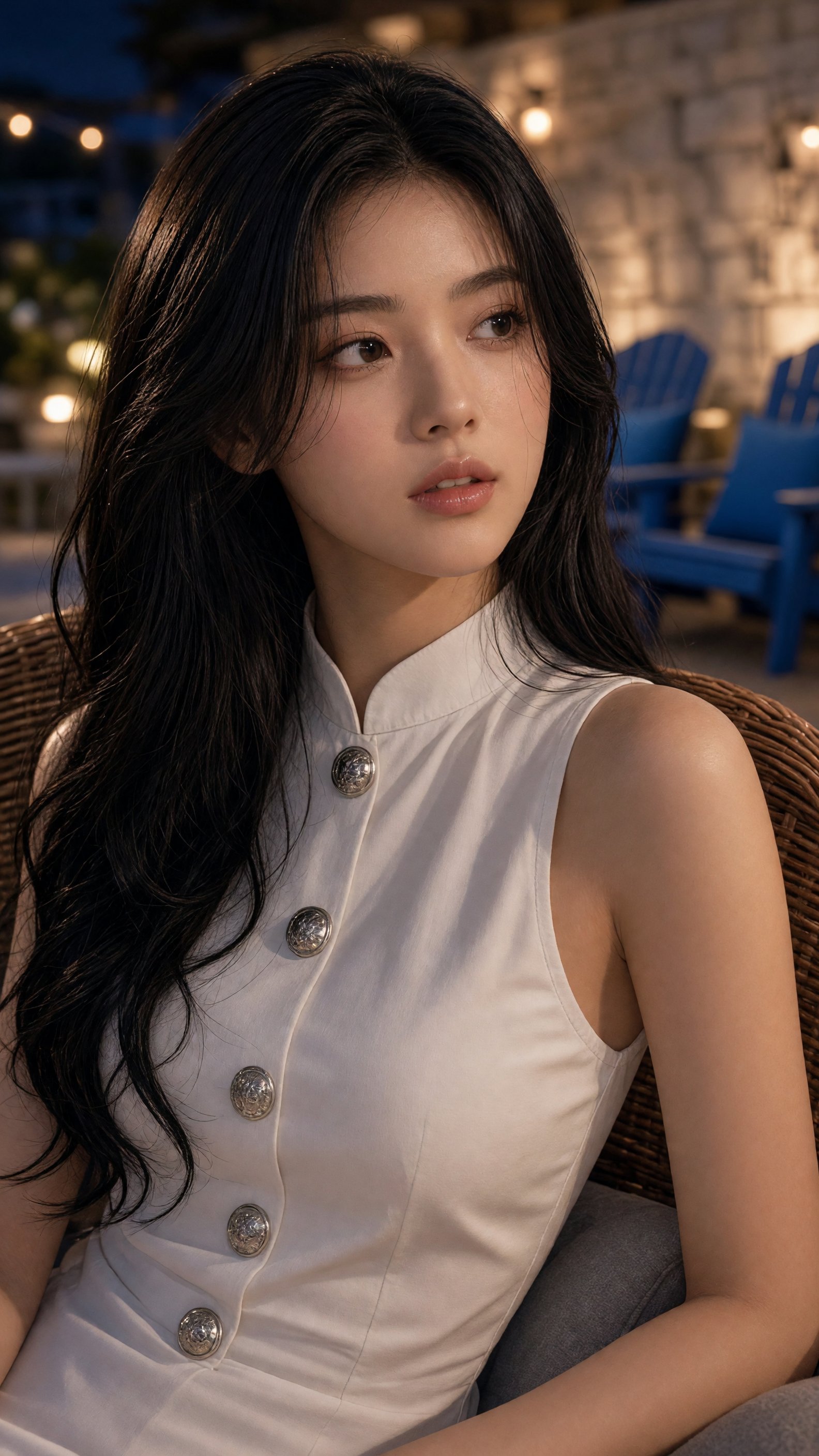 Photorealistic close-up portrait of a beautiful young East Asian woman in her early 20s, fair smooth — AI image prompt — Grok Imagine 2