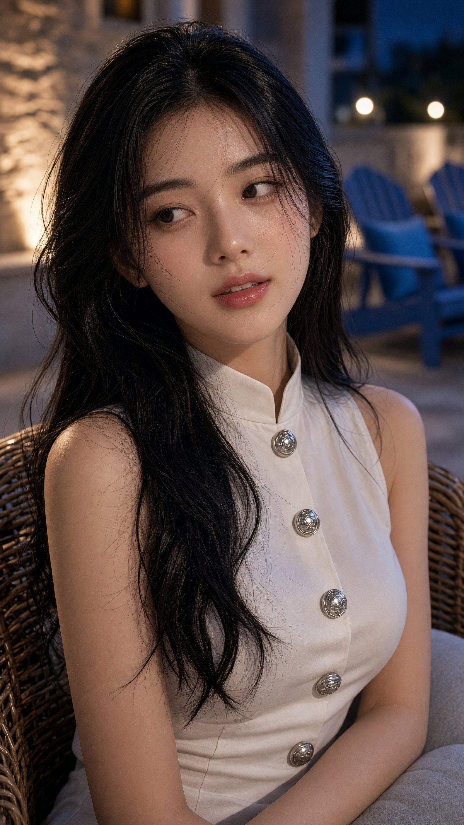 Portrait of Woman in White Blouse — AI image prompt — Grok Imagine 2 — Portrait, Realistic, Cinematic - 2