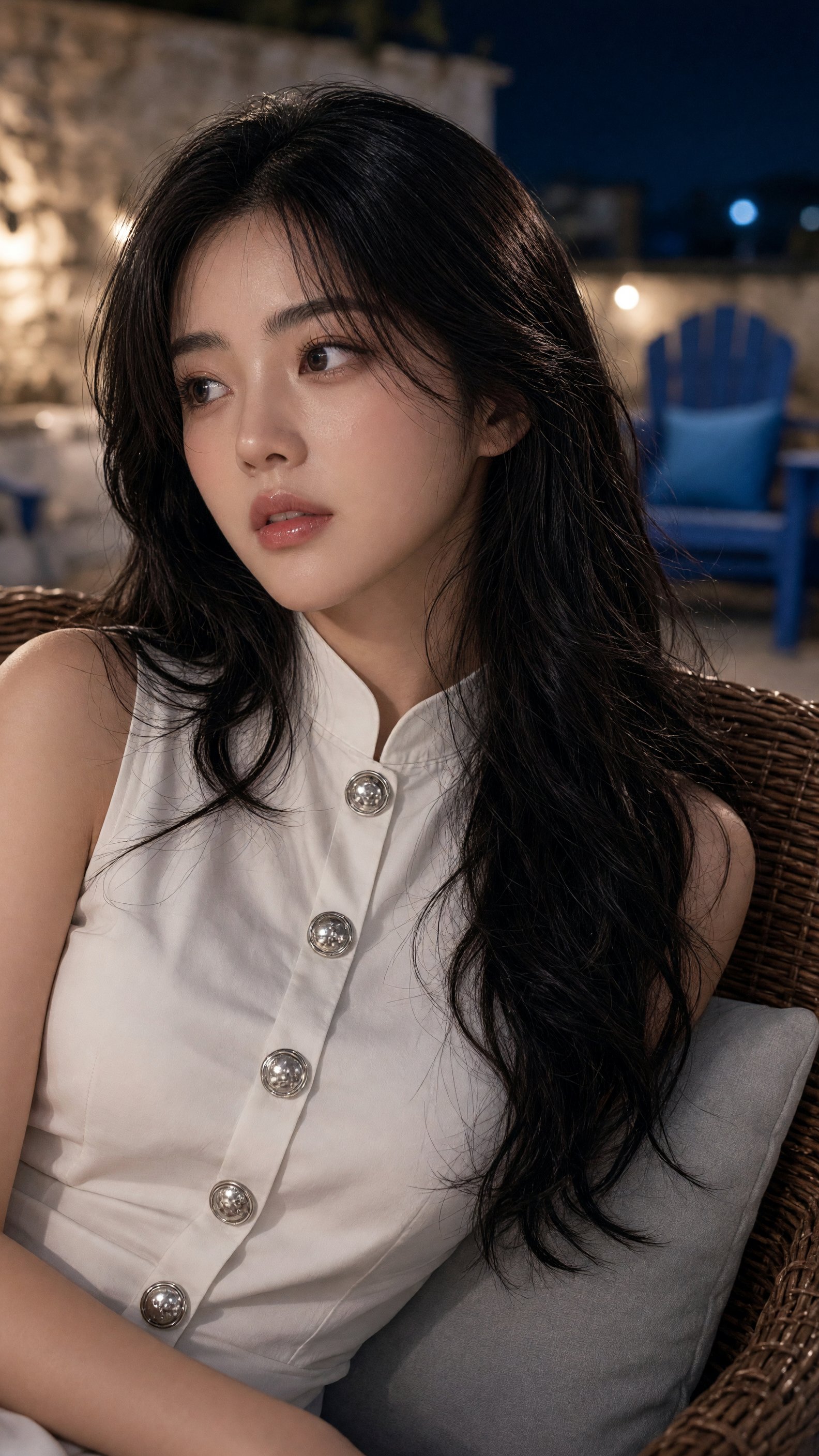 Portrait of Woman in White Blouse — AI image prompt — Grok Imagine 2 — Portrait, Realistic, Cinematic - 3