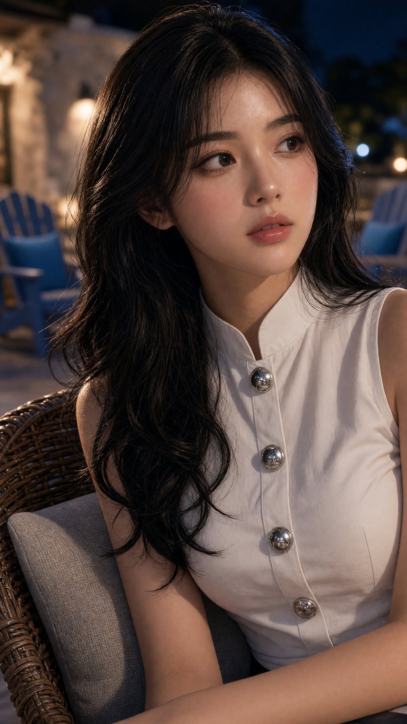 Portrait of Woman in White Blouse — AI image prompt — Grok Imagine 2 — Portrait, Realistic, Cinematic - 4
