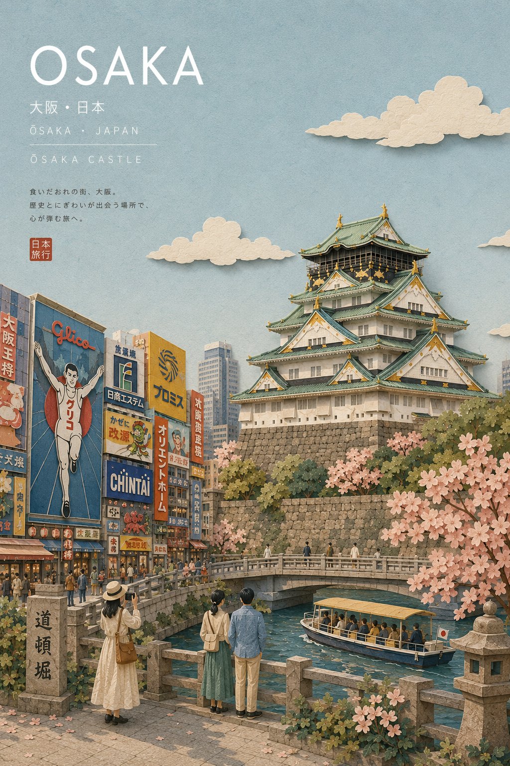 모든 도시 일본 관광 엽서 — AI image prompt — GPT Image 2 — Poster - 2