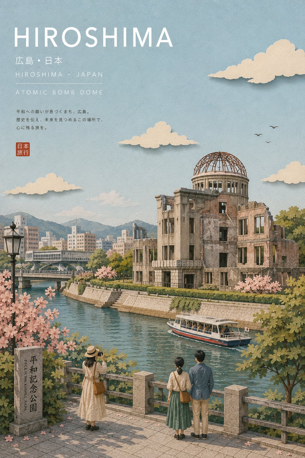 모든 도시 일본 관광 엽서 — AI image prompt — GPT Image 2 — Poster - 4