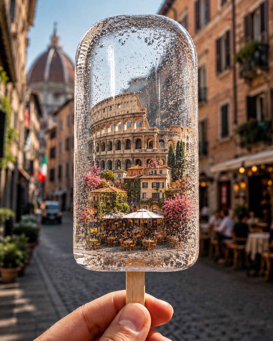 Frozen City Popsicle Travel Photo — AI image prompt — GPT Image 2 — Surreal, Cinematic - 2