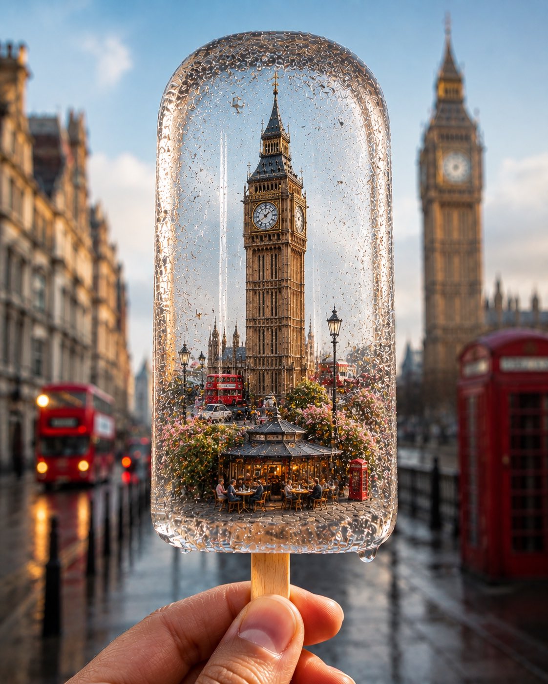 Frozen City Popsicle Travel Photo — AI image prompt — GPT Image 2 — Surreal, Cinematic - 3