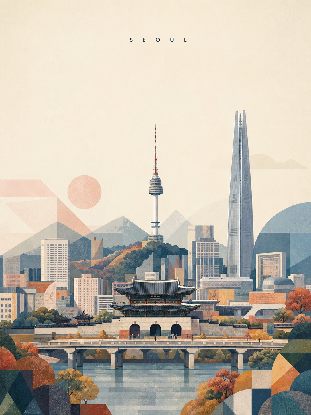 Istanbul Contemporary Geometric Travel Poster — AI image prompt — GPT Image 2 — Poster, Minimalist - 2