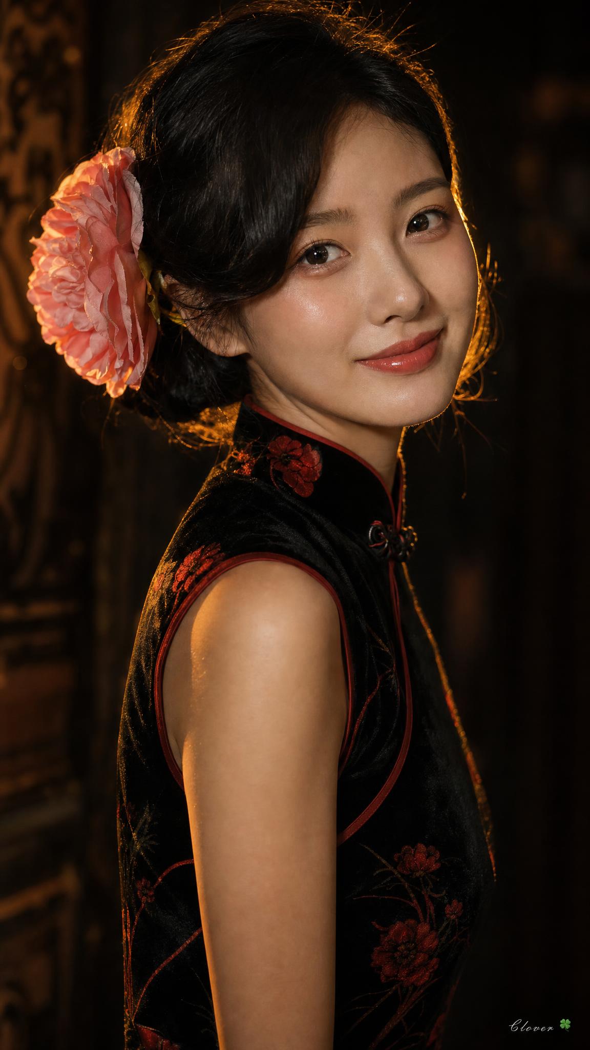 Qipao Woman Cinematic Portrait — AI image prompt — GPT Image 2 — Portrait, Realistic, Cinematic - 2