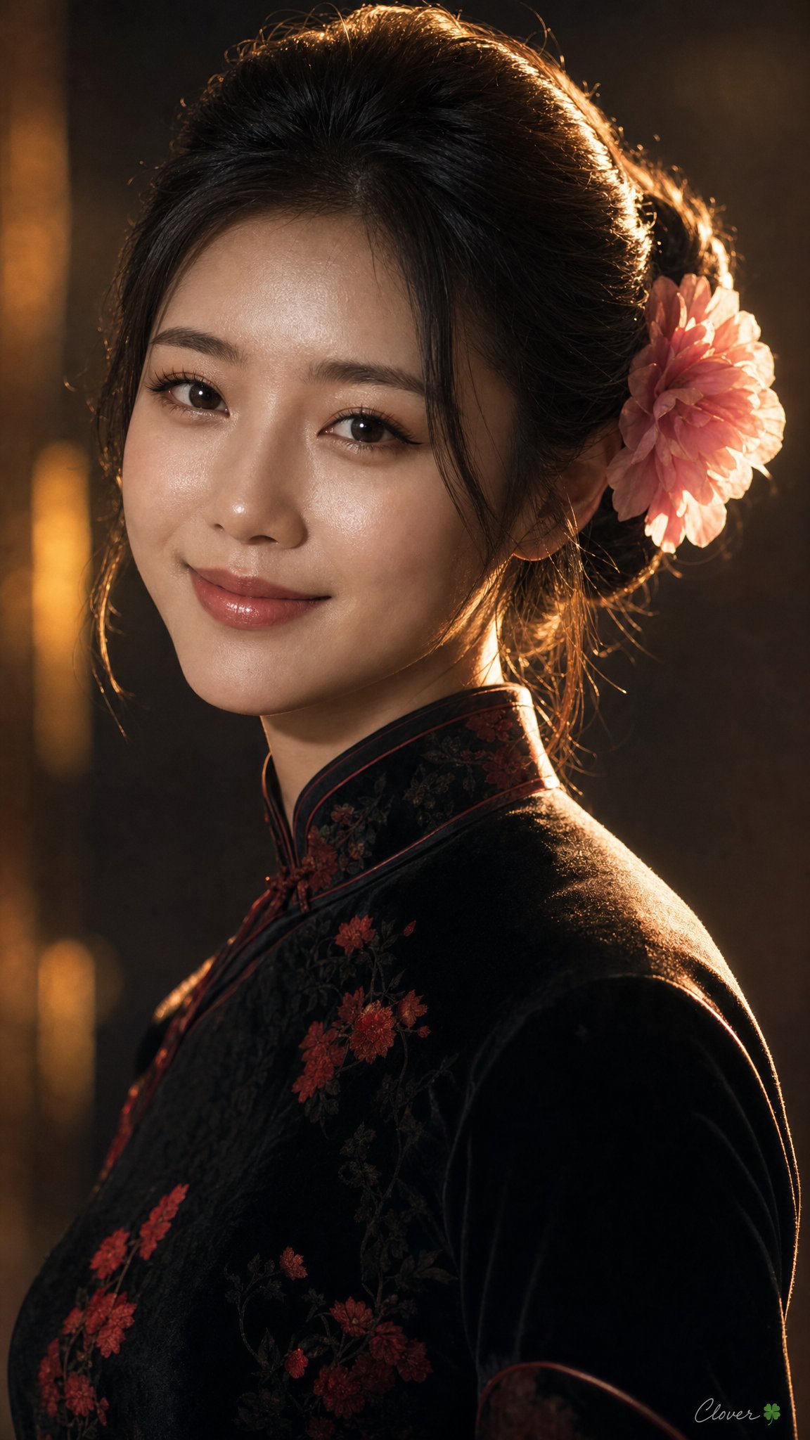 Qipao Woman Cinematic Portrait — AI image prompt — GPT Image 2 — Portrait, Realistic, Cinematic - 3