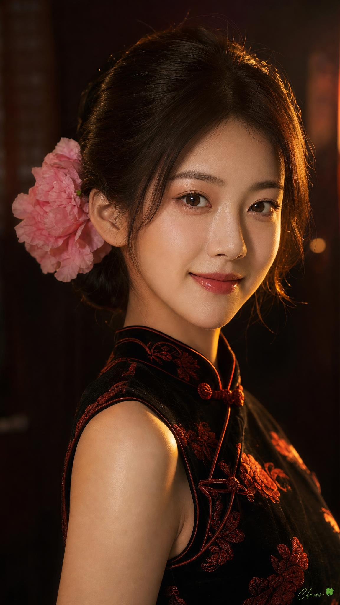 Qipao Woman Cinematic Portrait — AI image prompt — GPT Image 2 — Portrait, Realistic, Cinematic - 4