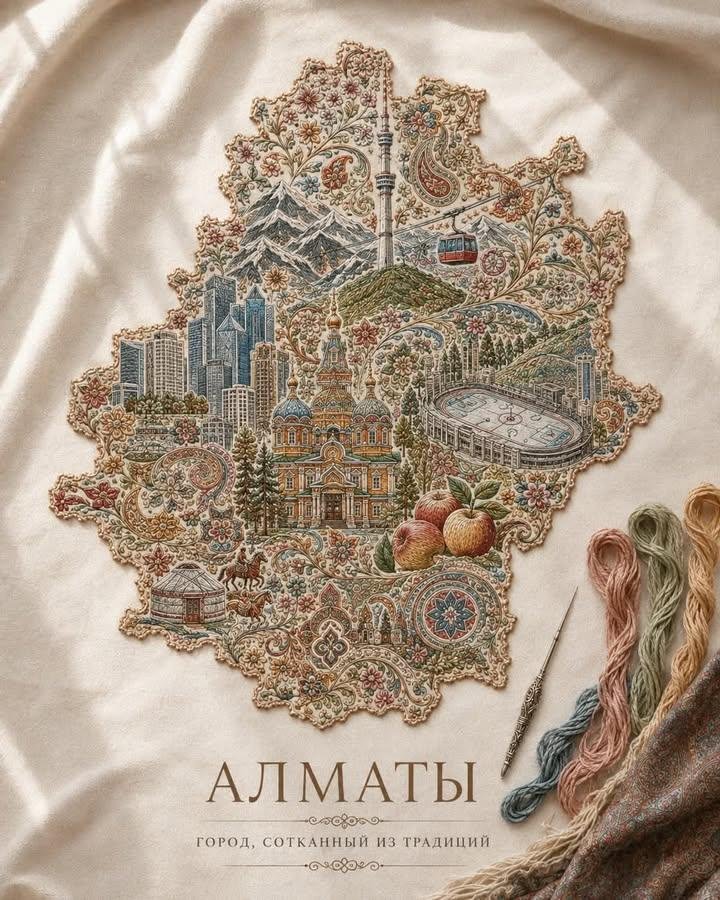 刺繍カルチャーマップポスター — AI image prompt — GPT Image 2 — Poster - 2