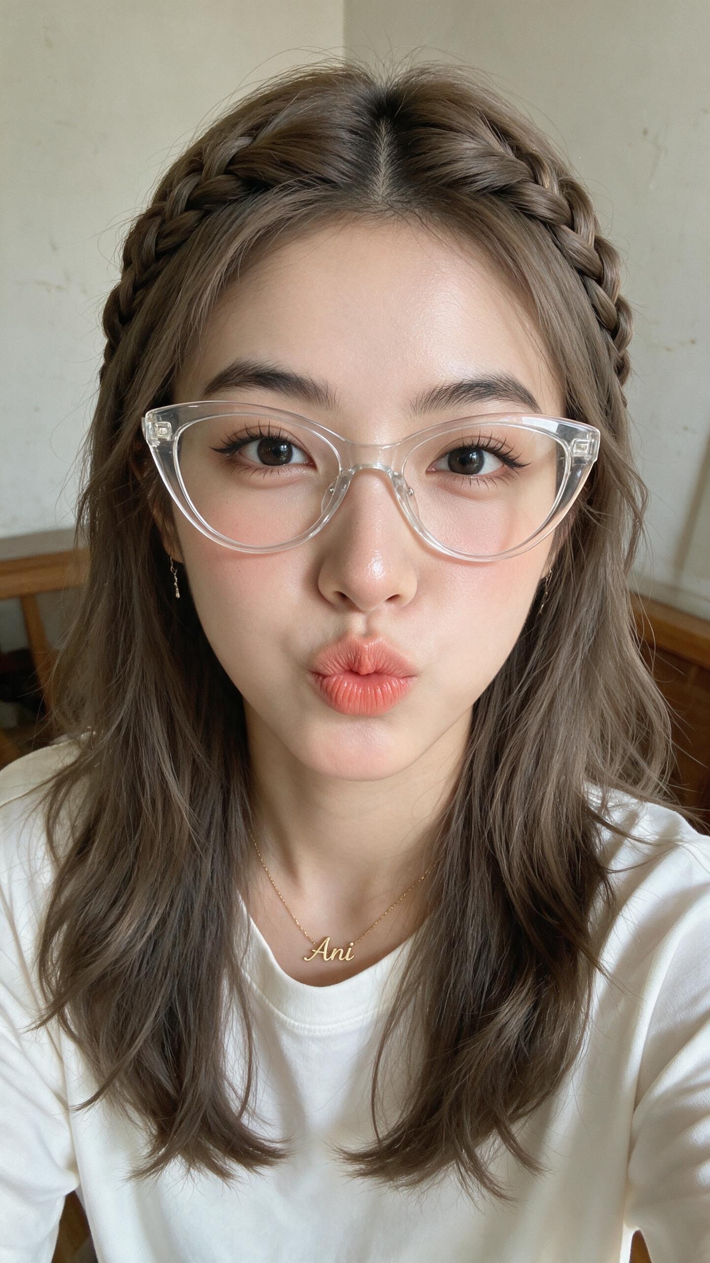 Soft Portrait with Clear Glasses — AI image prompt — Seedream 5 — Realistic, Portrait - 2