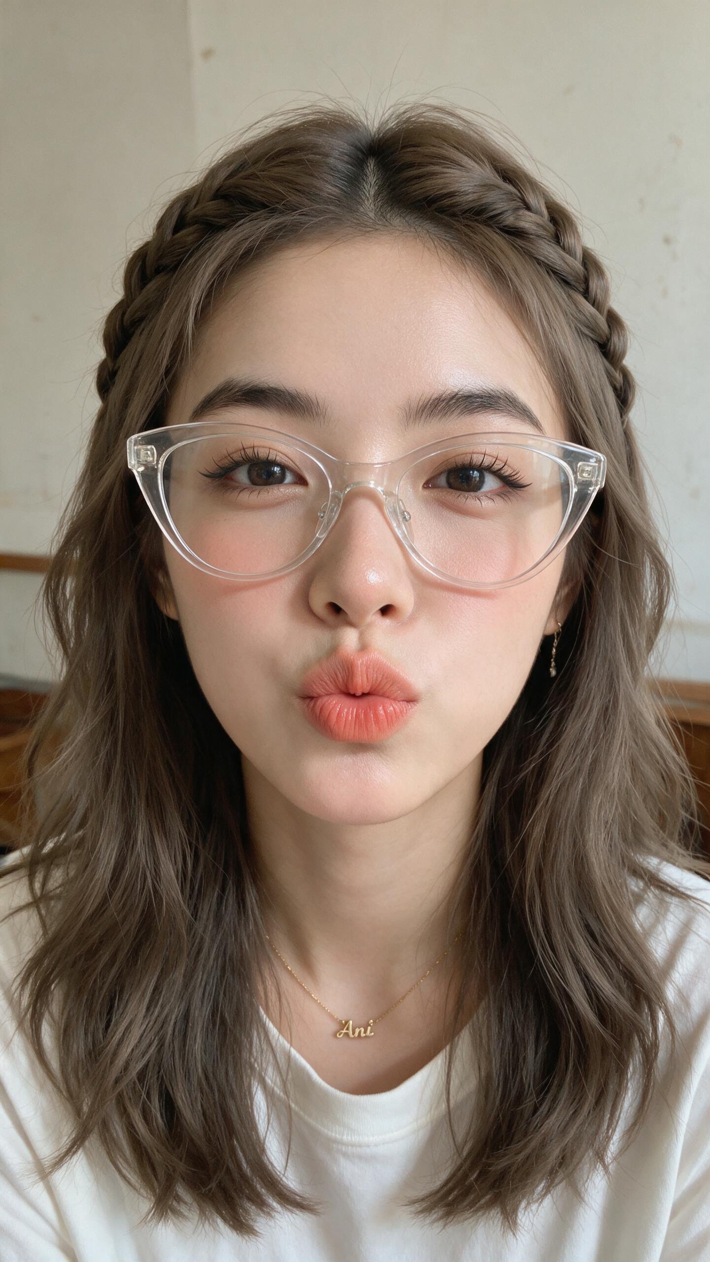 Soft Portrait with Clear Glasses — AI image prompt — Seedream 5 — Realistic, Portrait - 3