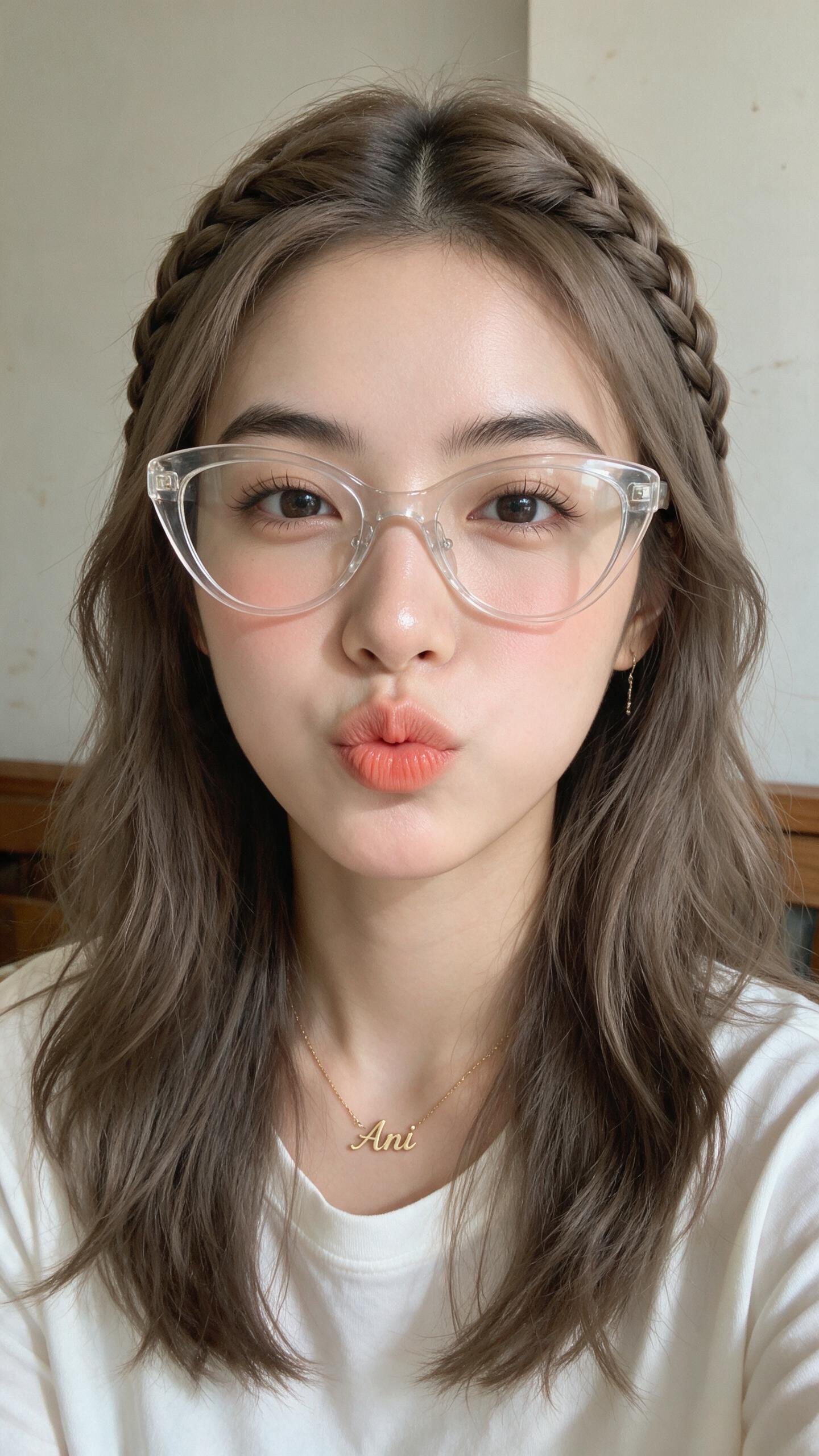 Soft Portrait with Clear Glasses — AI image prompt — Seedream 5 — Realistic, Portrait - 4