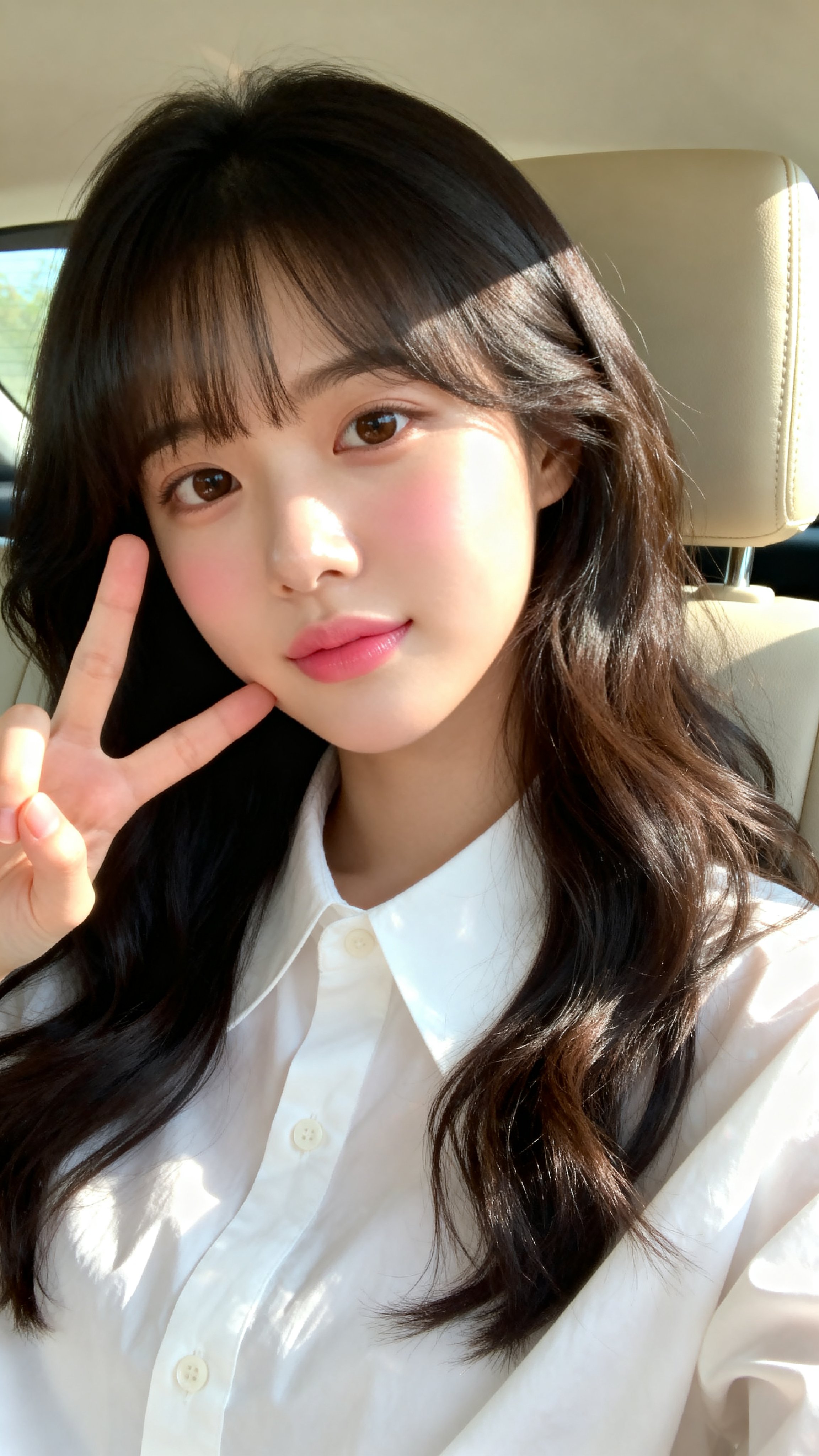 Car Selfie with Peace Sign — AI image prompt — Seedream 5 — Portrait, Realistic - 3