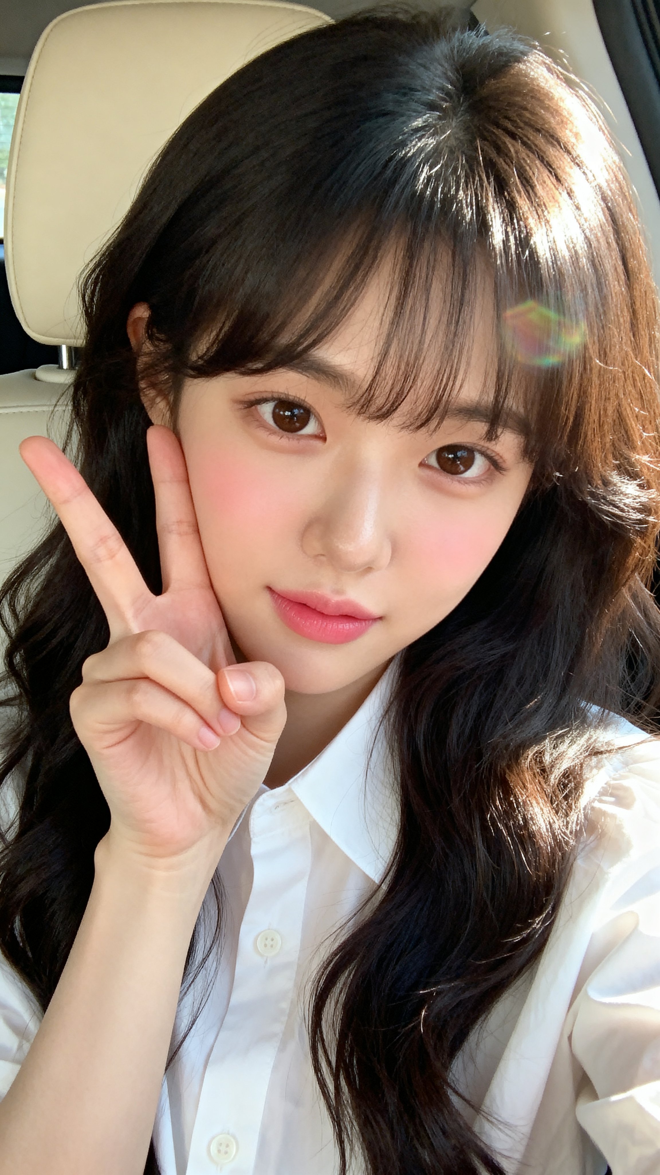 Car Selfie with Peace Sign — AI image prompt — Seedream 5 — Portrait, Realistic - 4