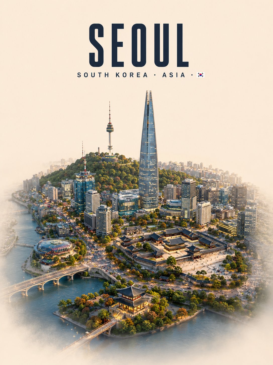 3D 아이소메트릭 목적지 디오라마 — AI image prompt — GPT Image 2 — Cinematic, 3D Render - 2