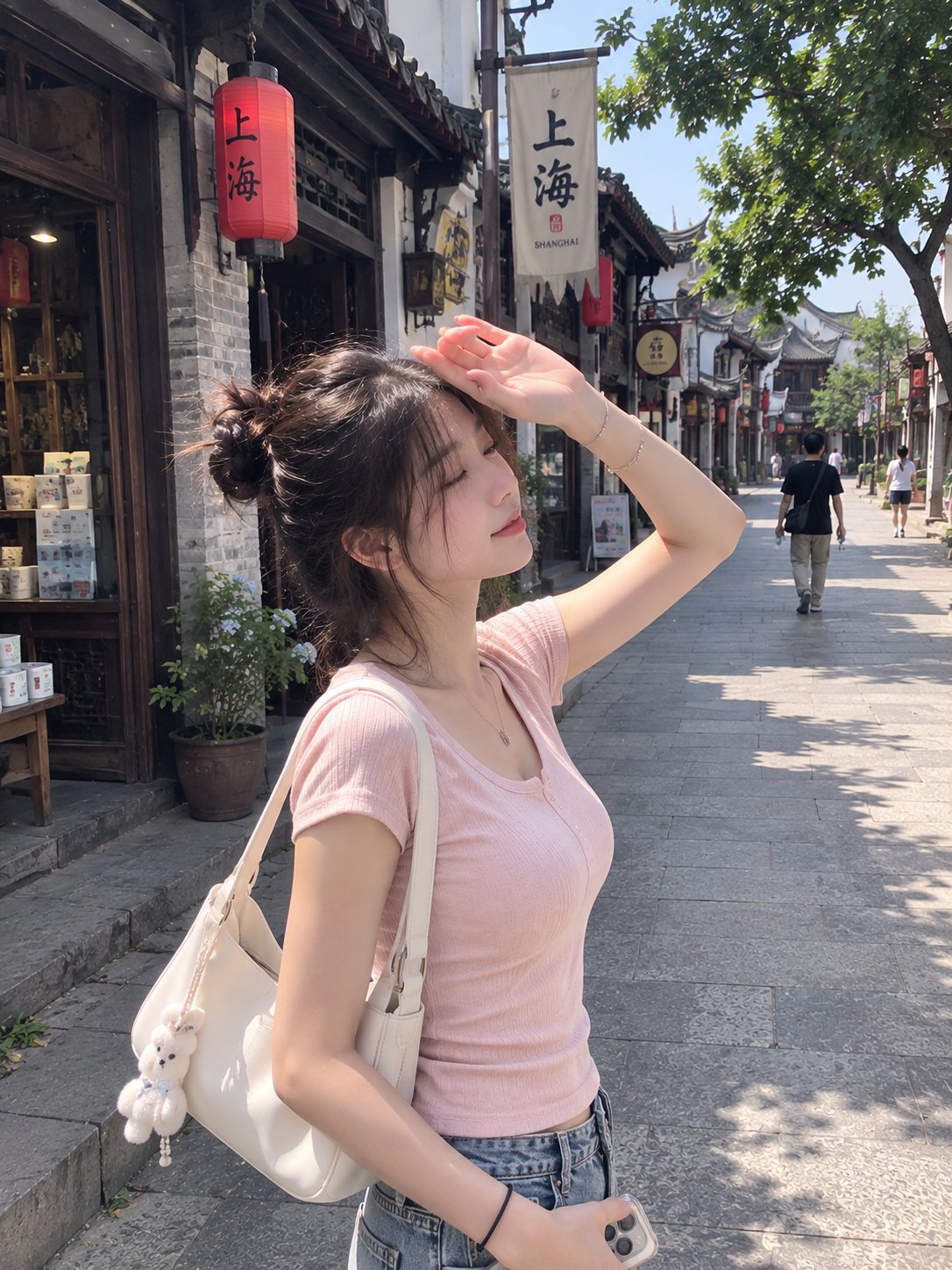 街角の女性スナップ — AI image prompt — GPT Image 2 — Street Photography, Cityscape - 2