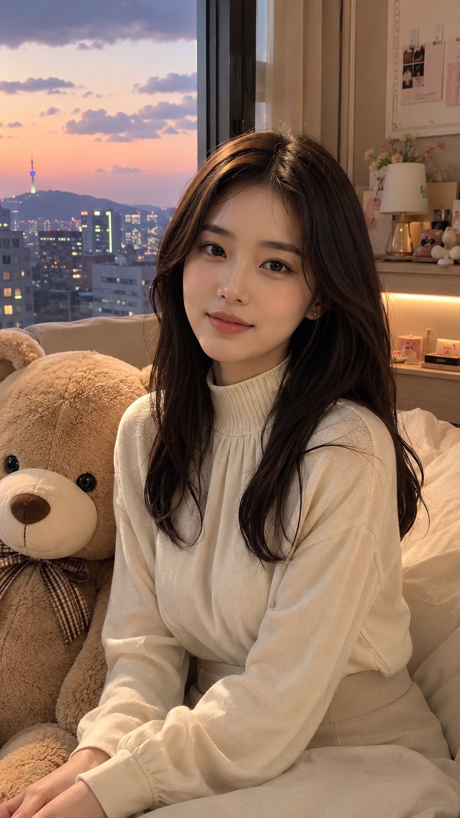 Create an ultra-photorealistic portrait of a beautiful young Korean woman in her mid-20s, with natur — AI image prompt — GPT Image 2