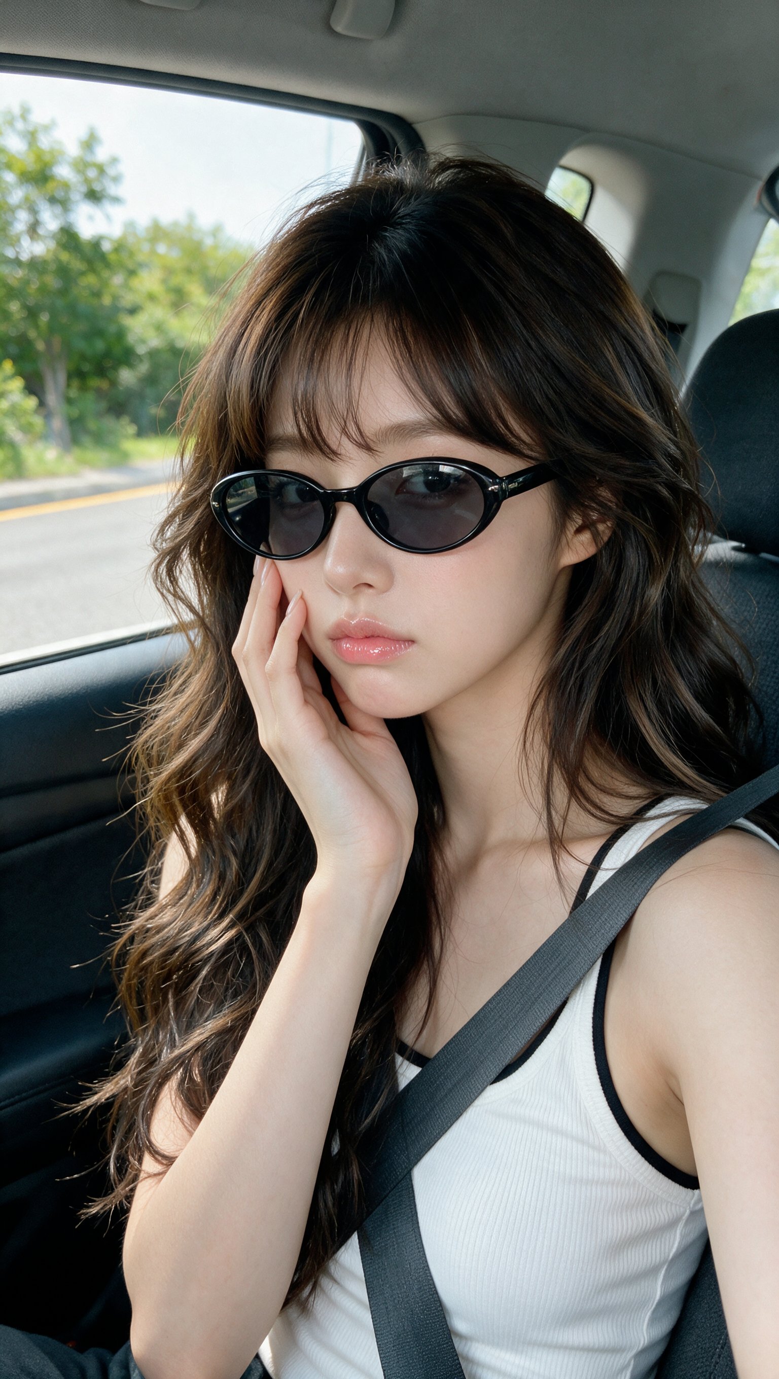 Car Portrait with Sunglasses — AI image prompt — Seedream 5 — Cinematic, Realistic, Portrait - 2
