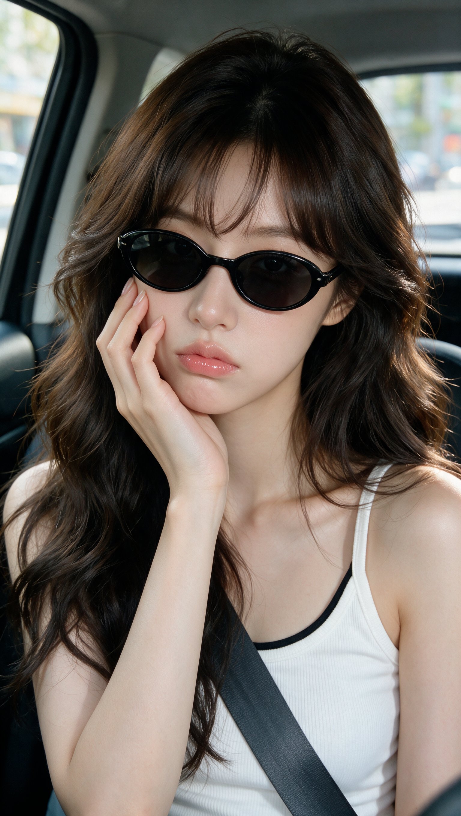 Car Portrait with Sunglasses — AI image prompt — Seedream 5 — Cinematic, Realistic, Portrait - 4