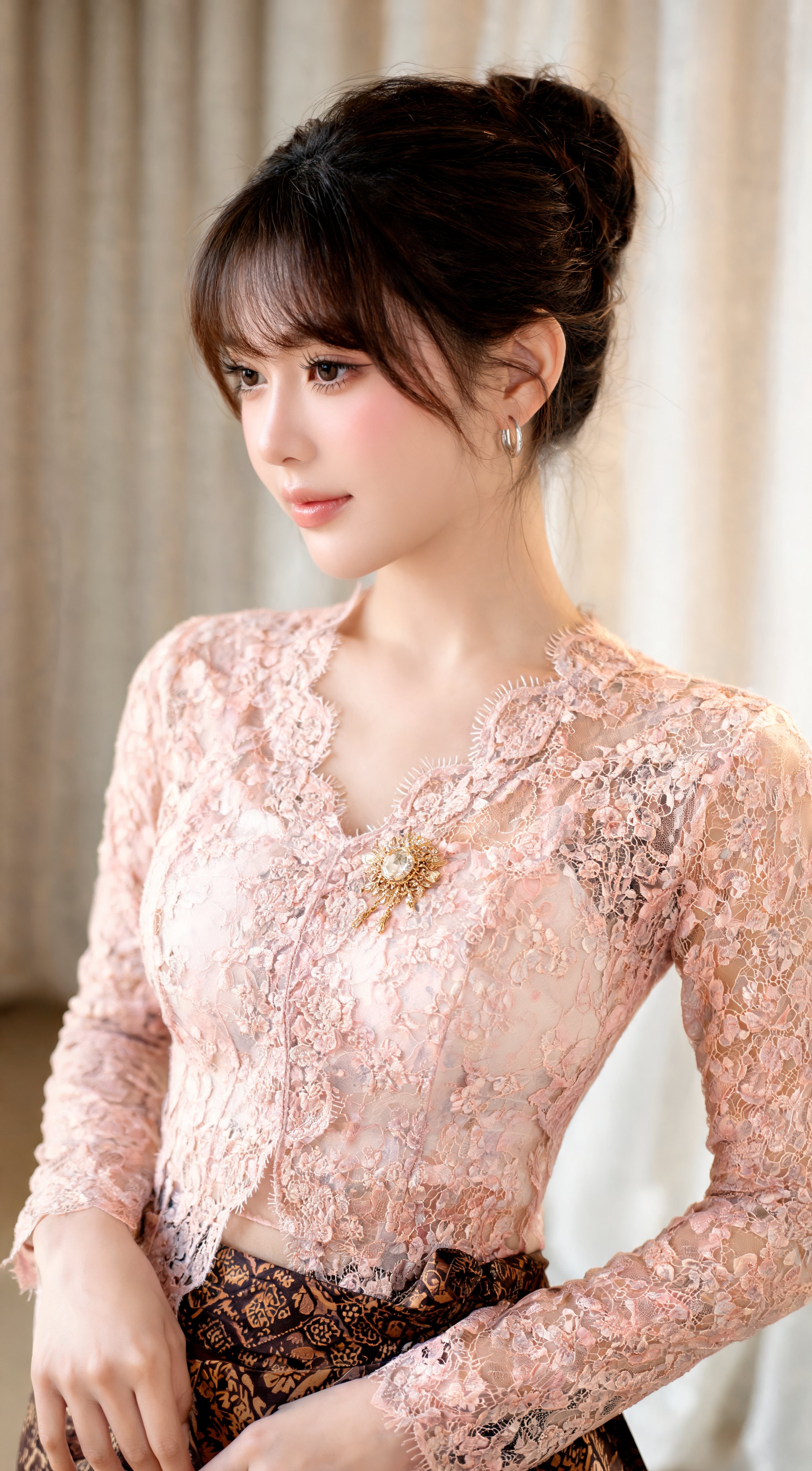 優雅なクバヤの若い女性の肖像 — AI image prompt — Seedream 5 — Character, Realistic, Portrait - 2