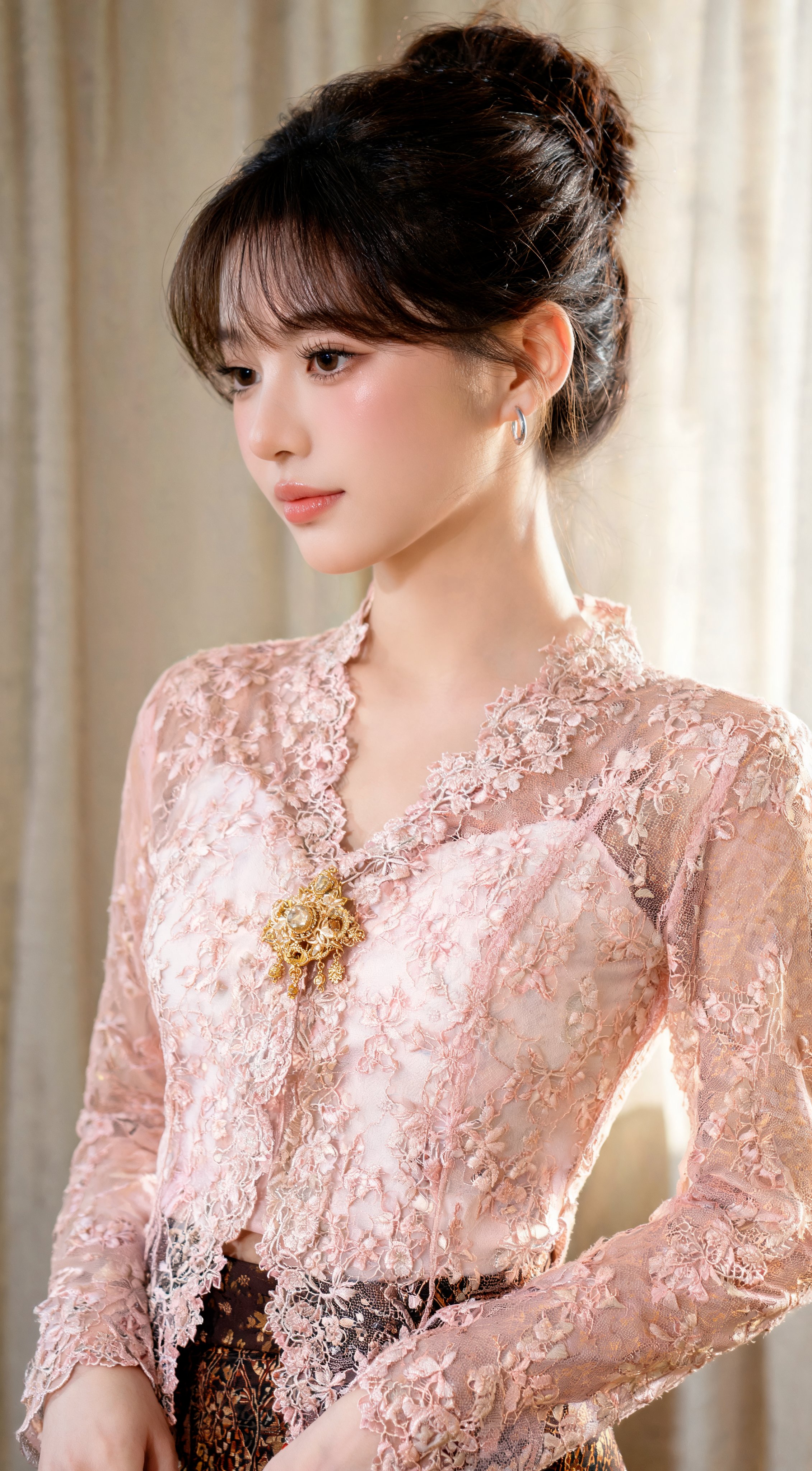 優雅なクバヤの若い女性の肖像 — AI image prompt — Seedream 5 — Character, Realistic, Portrait - 4