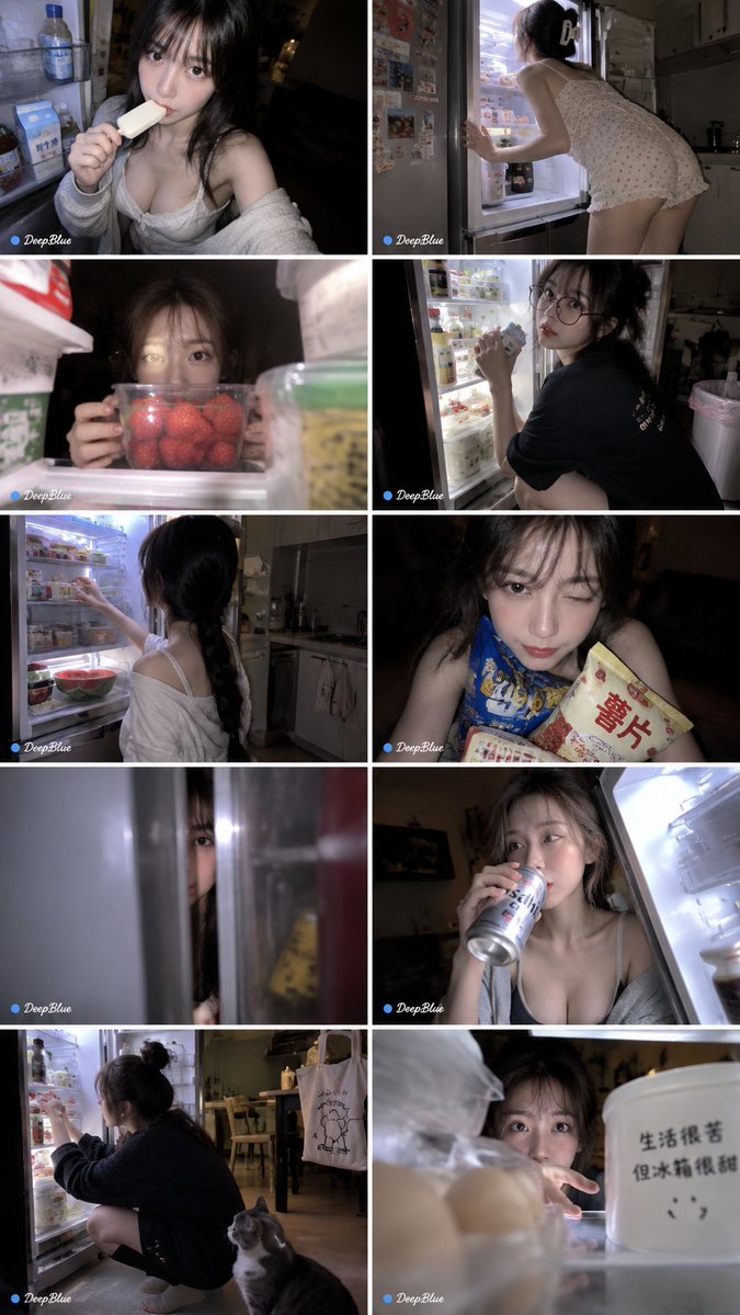 Late Night Fridge Realistic Snapshot — AI image prompt — GPT Image 2 — Cinematic, Realistic, Dark - 4