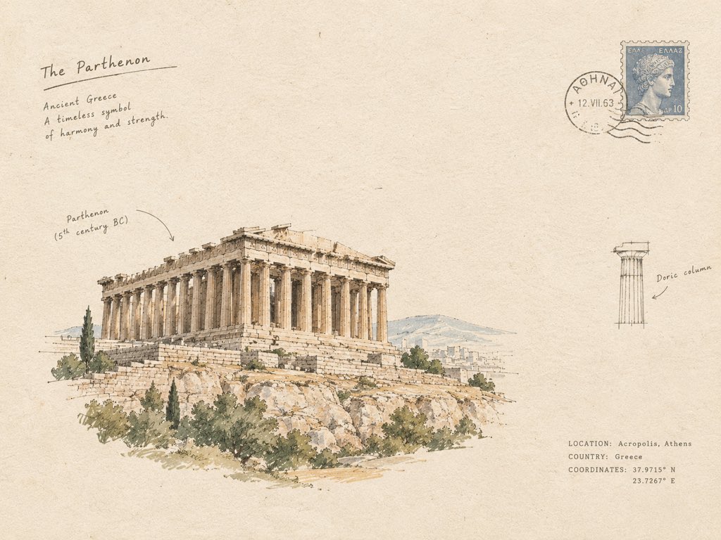 Minimal Hand-Drawn Architectural Sketch — AI image prompt — GPT Image 2 — Architecture, Minimalist, Sketch - 4