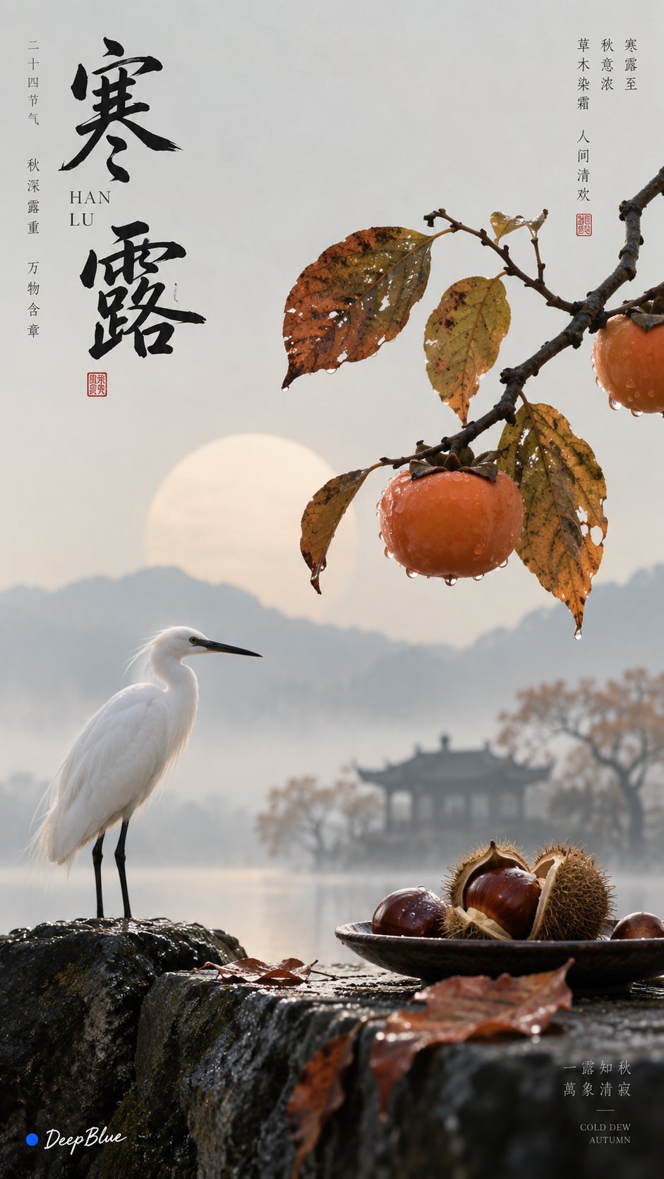 Song-style Autumn Equinox Art Cover — AI image prompt — GPT Image 2 — Nature, Poster, Minimalist - 2