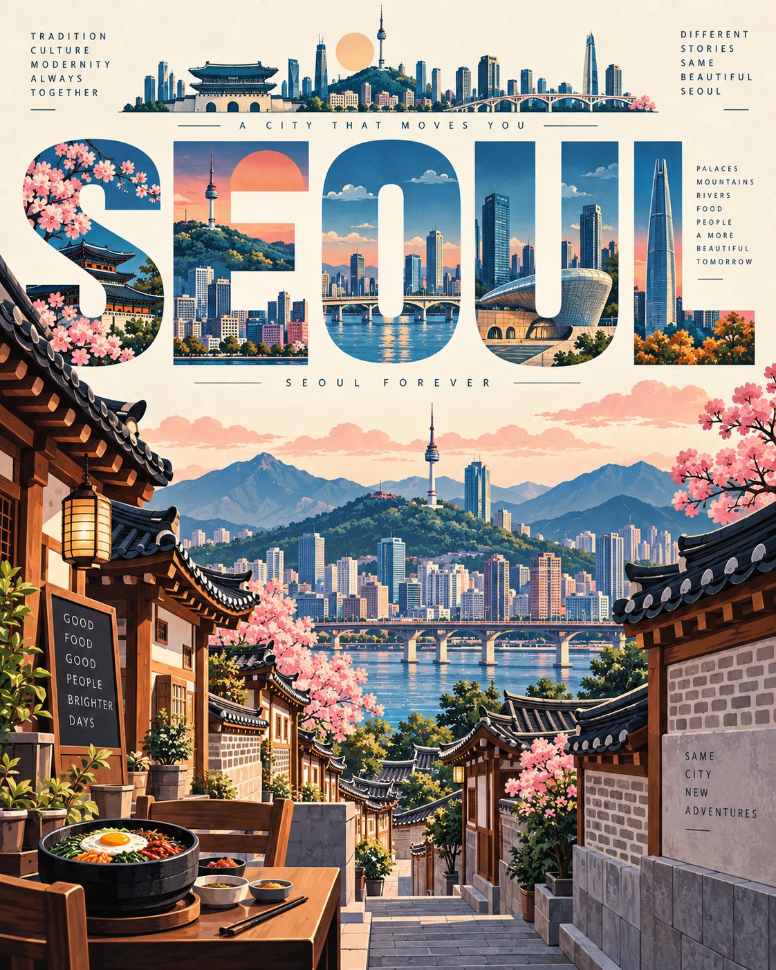 Mid-Century Travel Poster Template — AI image prompt — GPT Image 2.5 — Vector, Poster - 2