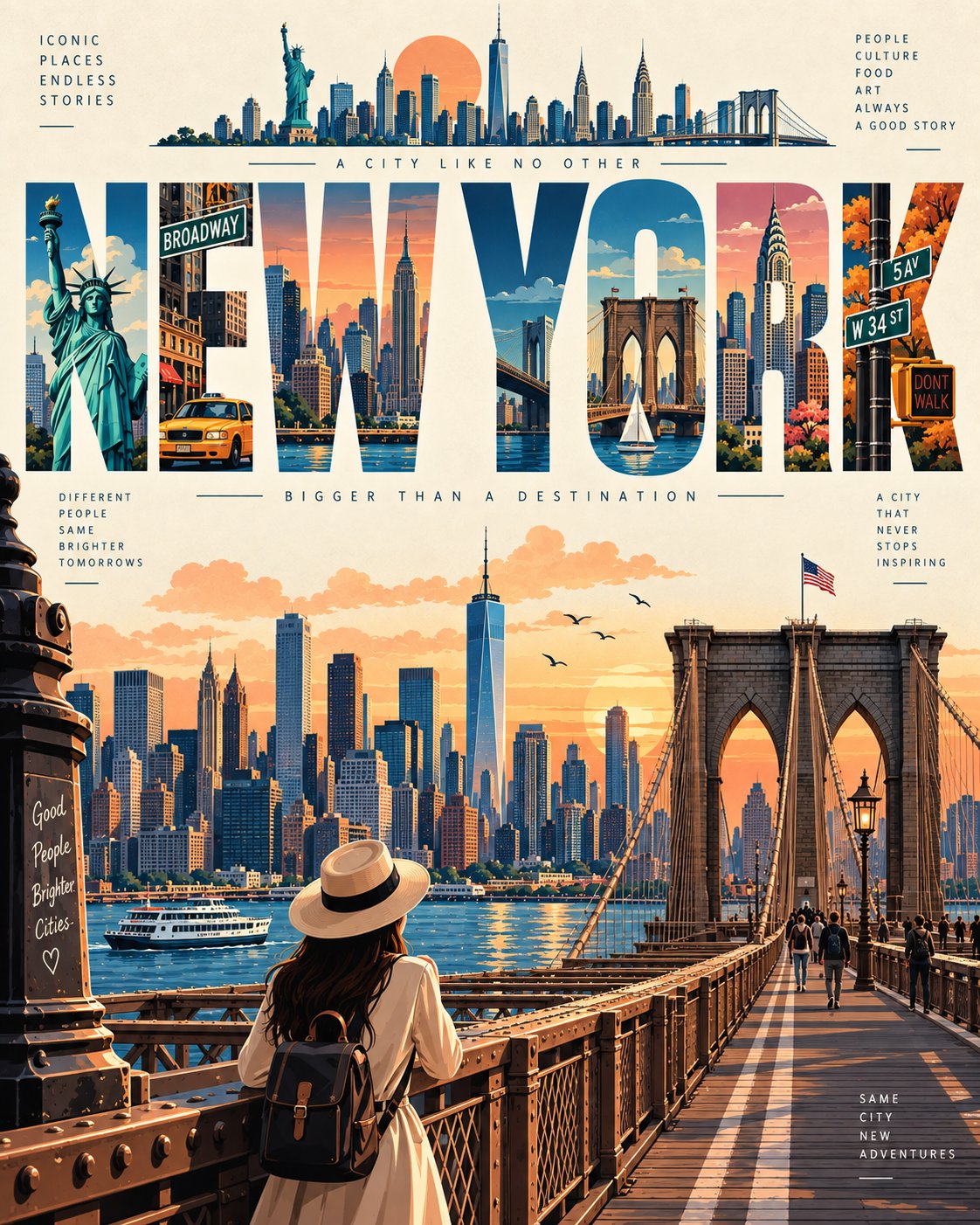 Mid-Century Travel Poster Template — AI image prompt — GPT Image 2.5 — Vector, Poster - 4