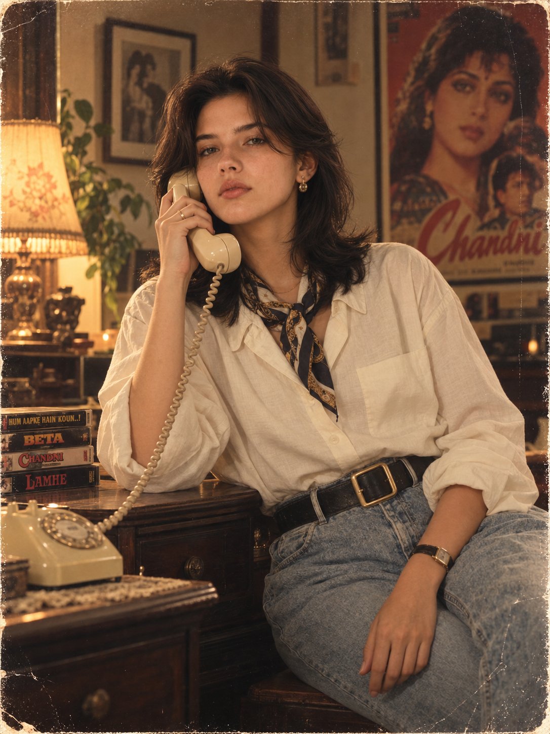 1980s Bollywood Retro Fashion Portrait — AI image prompt — GPT Image 2.5 — Cinematic, Vintage, Portrait - 2
