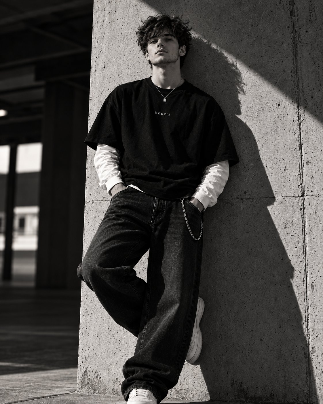 Black and White Fashion Editorial Portrait — AI image prompt — GPT Image 2.5 — Fashion, Black & White, Portrait - 3