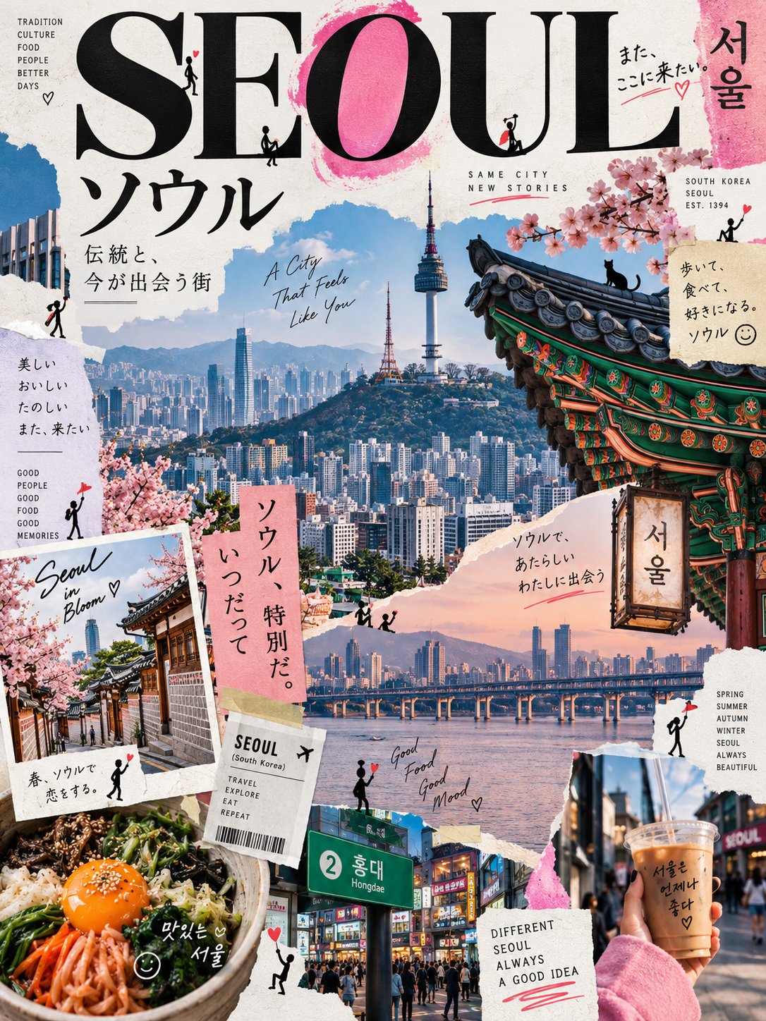 [LOCATION]のための、遊び心のある日本のデザインZINEスタイルで、プレミアムな現代エディトリアルアートポスターを作成してください。

フォーマット：縦3:4｜高解像度｜モダンエディトリアルア — AI image prompt — GPT Image 2.5