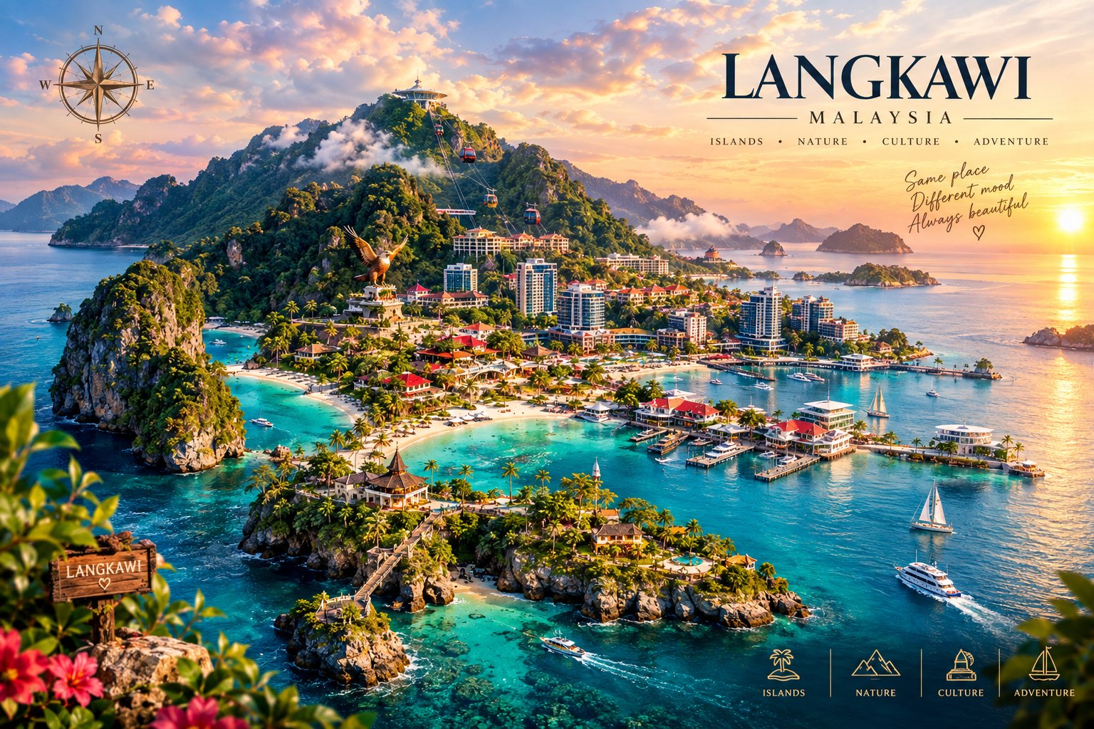 Turn the three provided travel-poster reference images into one breathtaking, ultra-premium animated — AI image prompt — GPT Image 2.5