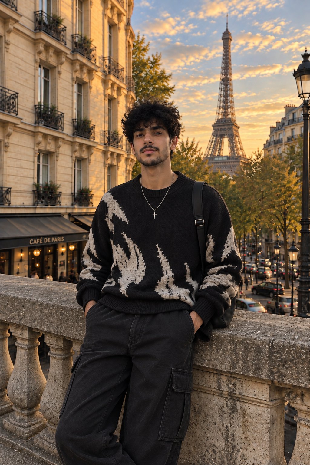 Paris Travel Portrait Smartphone Photo — AI image prompt — GPT Image 2.5 — Fashion, Portrait, Cityscape - 2