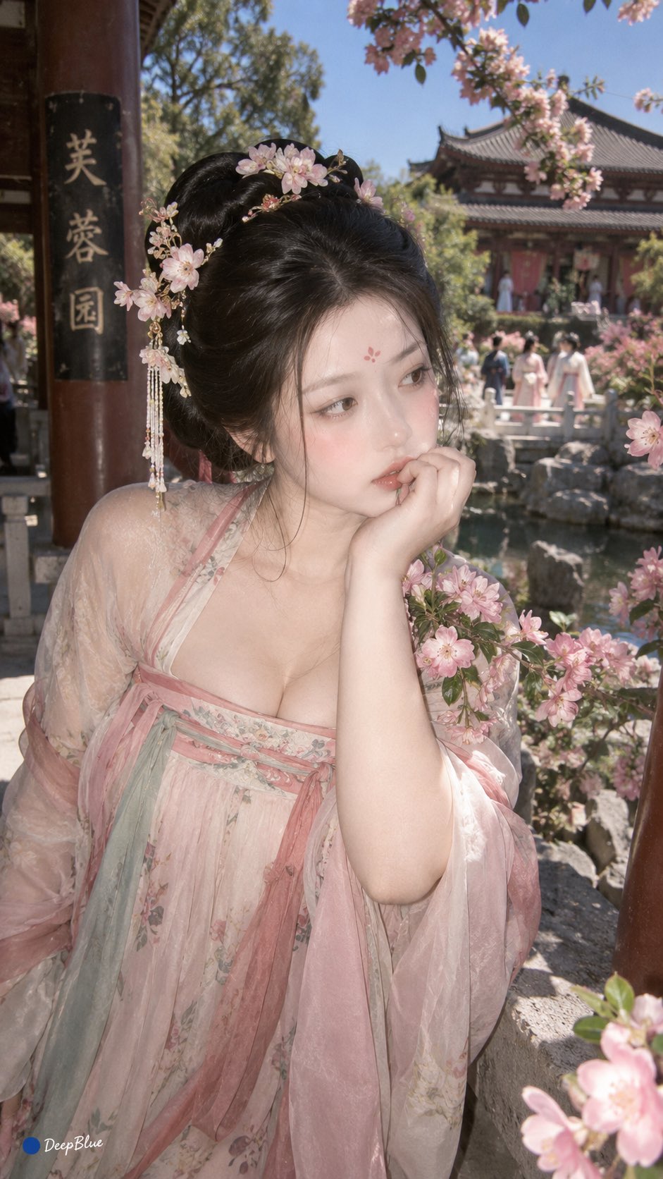You are an interactive ancient beauty character creation game. Through 8 steps, the character's core — AI image prompt — GPT Image 2.5